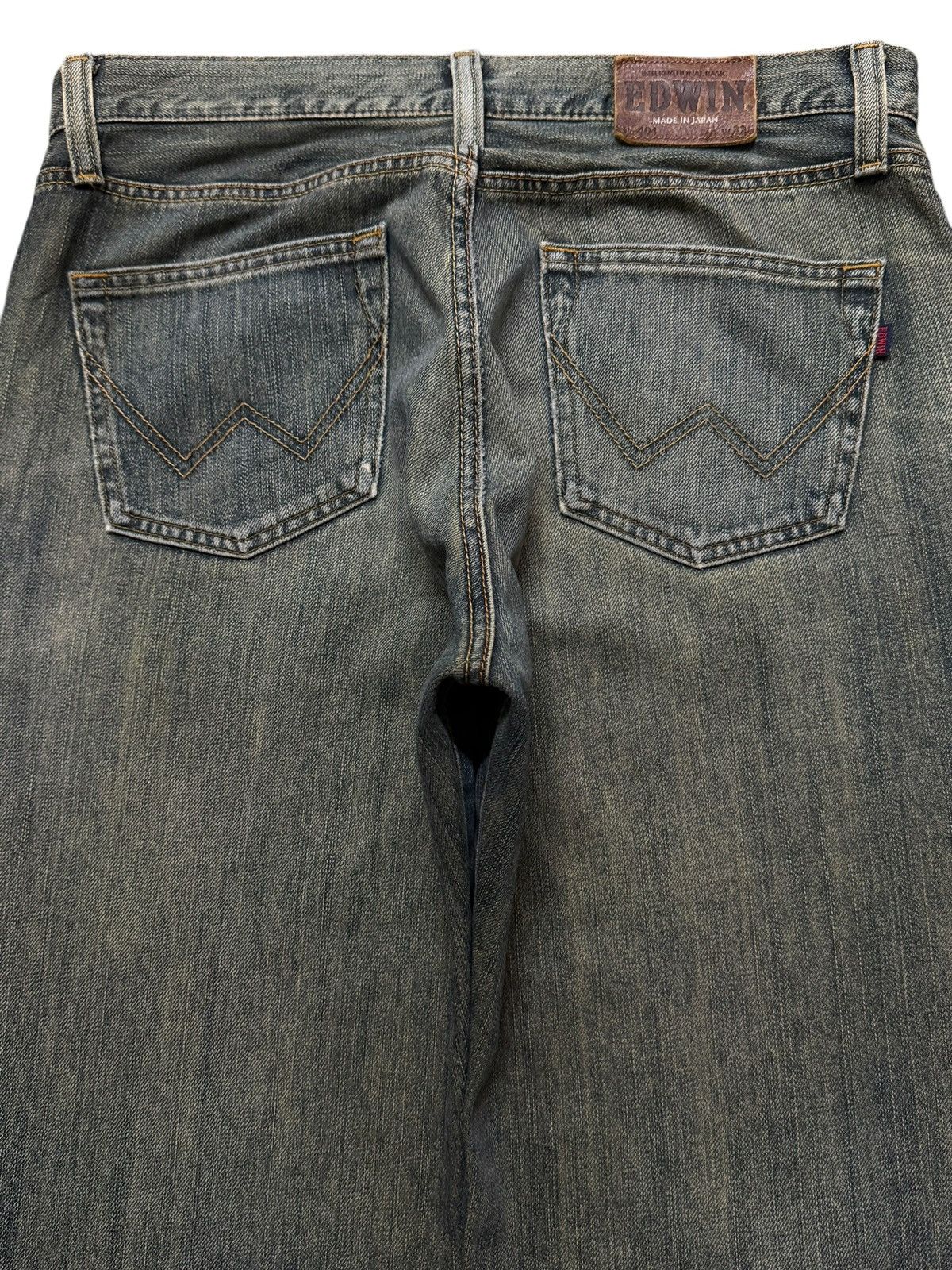 Edwin Vintage 90s Edwin 404 Faded Wash Relaxed Wide Leg Jeans Size US 33 - 4 Thumbnail
