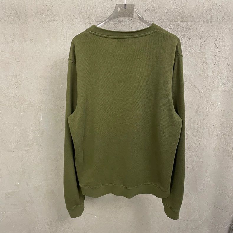 Loewe LOEWE Green olive embroidered orange large Logo round neck Size M / US 6-8 / IT 42-44 - 2 Thumbnail