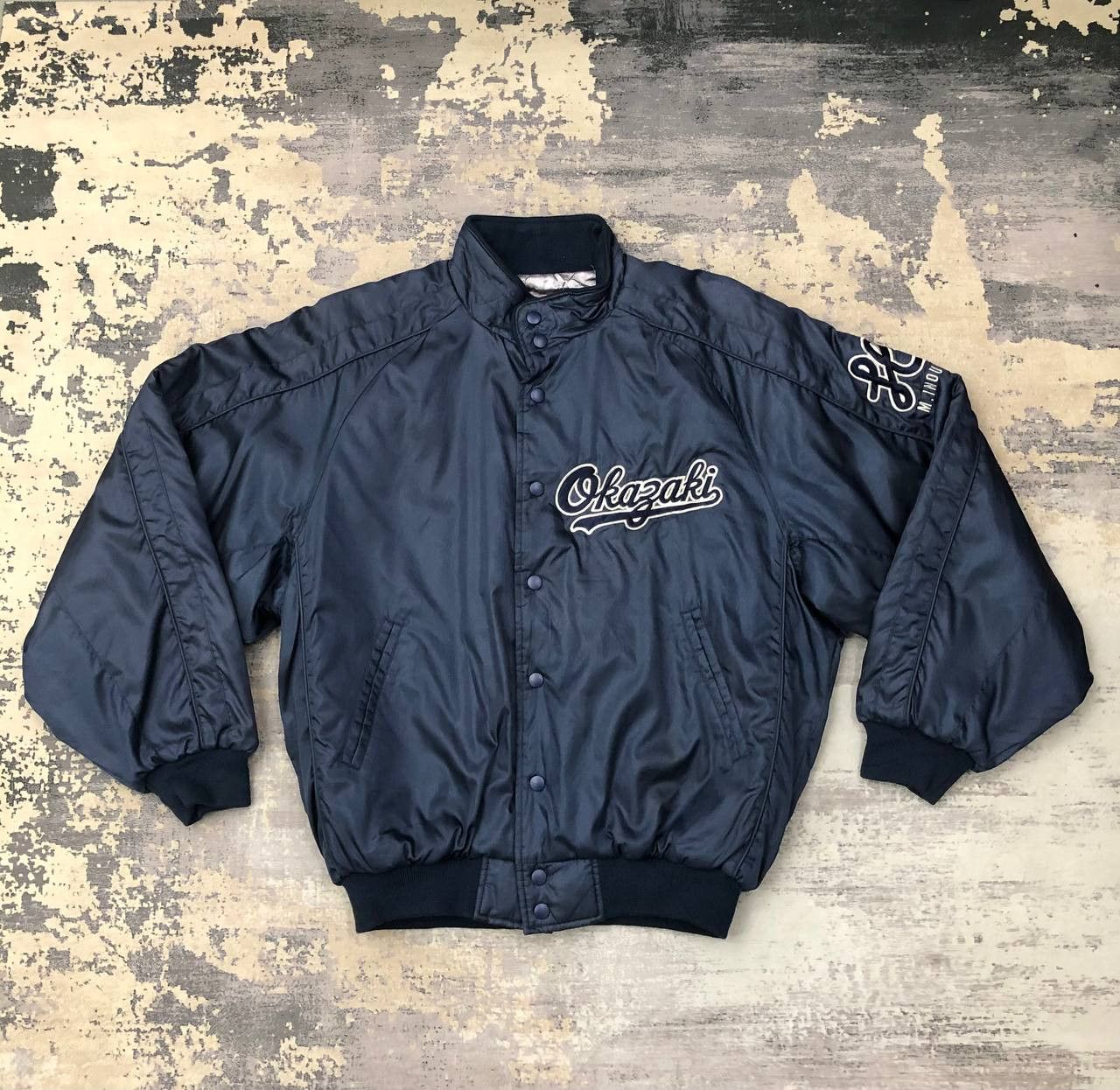 Japanese Brand Y635 BASEBALL OKAZAKI RAWLINGS BOMBERS Size US XL / EU 56 / 4 - 2 Thumbnail