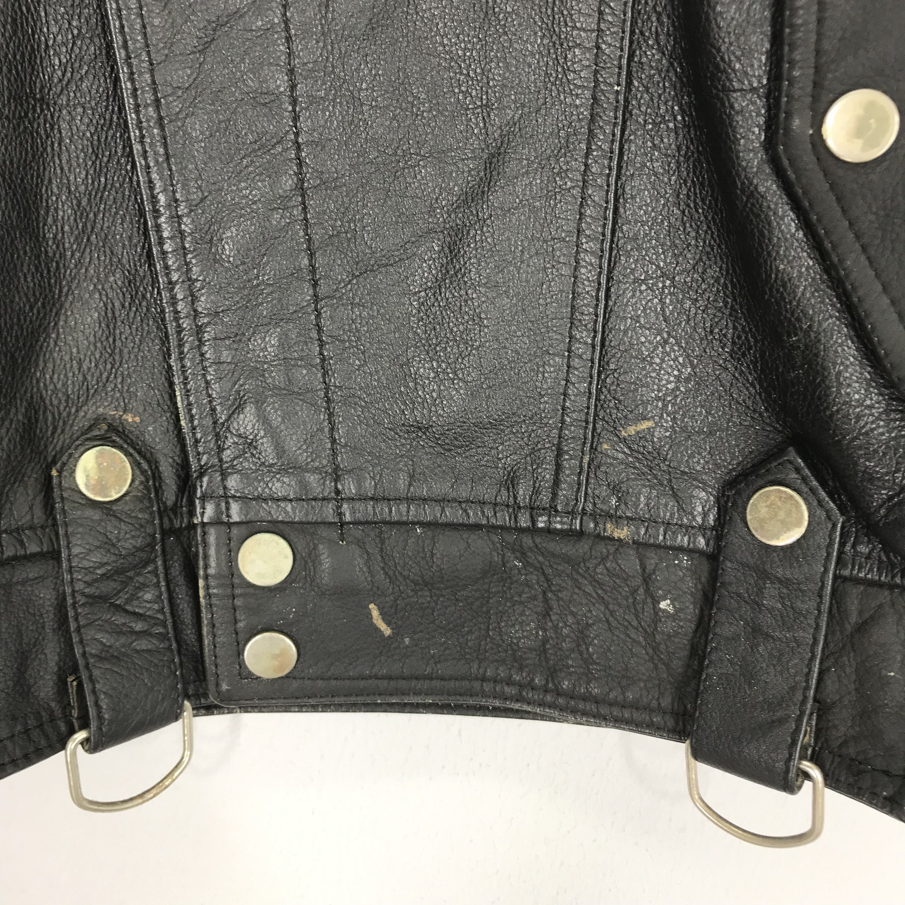 Japanese Brand × Vintage Vintage 90's Casual Leather Jacket Japan Black Double Collar Size US M / EU 48-50 / 2 - 6 Thumbnail