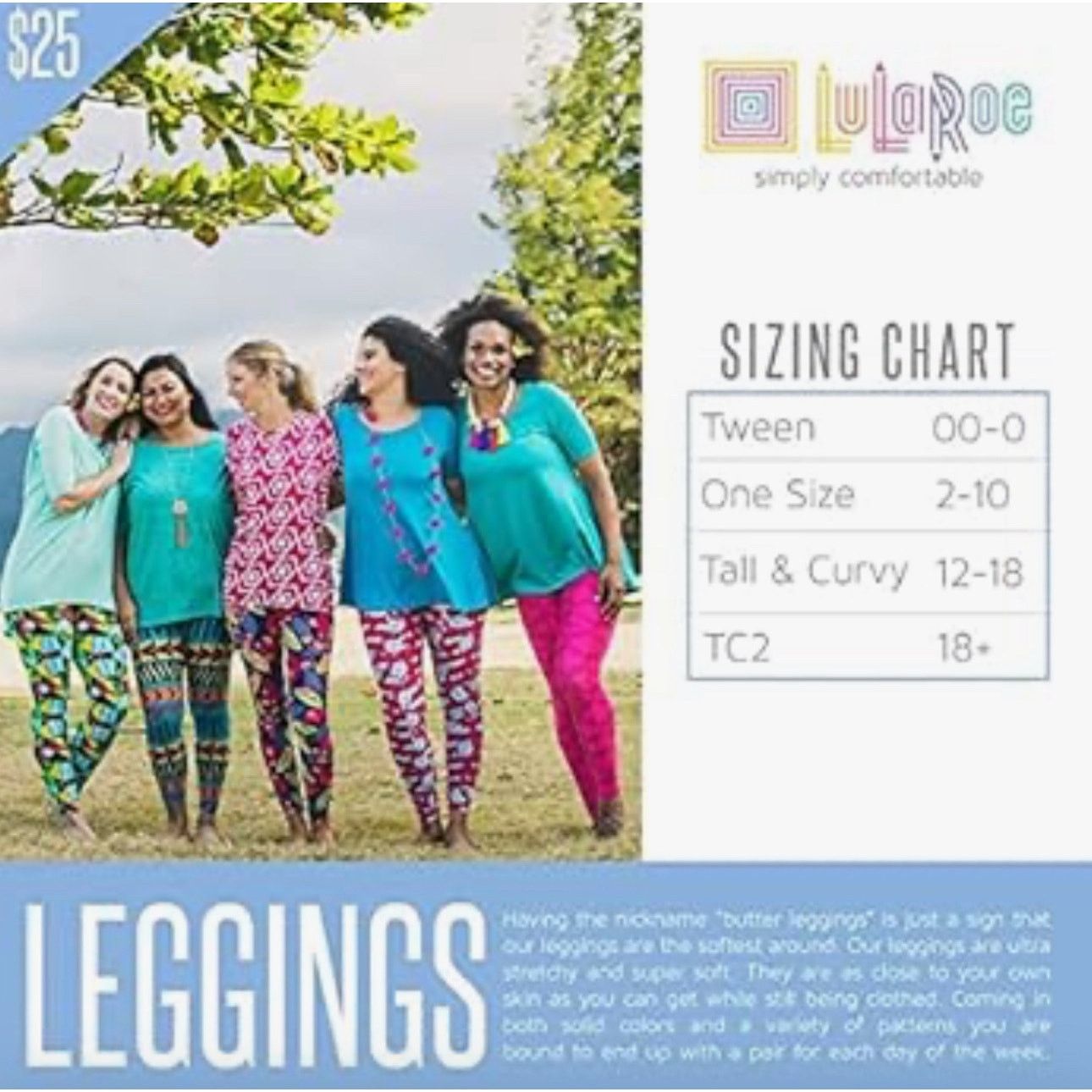 Other NWOT Lularoe One Size Tomato Vine Pattern Leggings Size 30" / US 8 / IT 44 - 6 Thumbnail