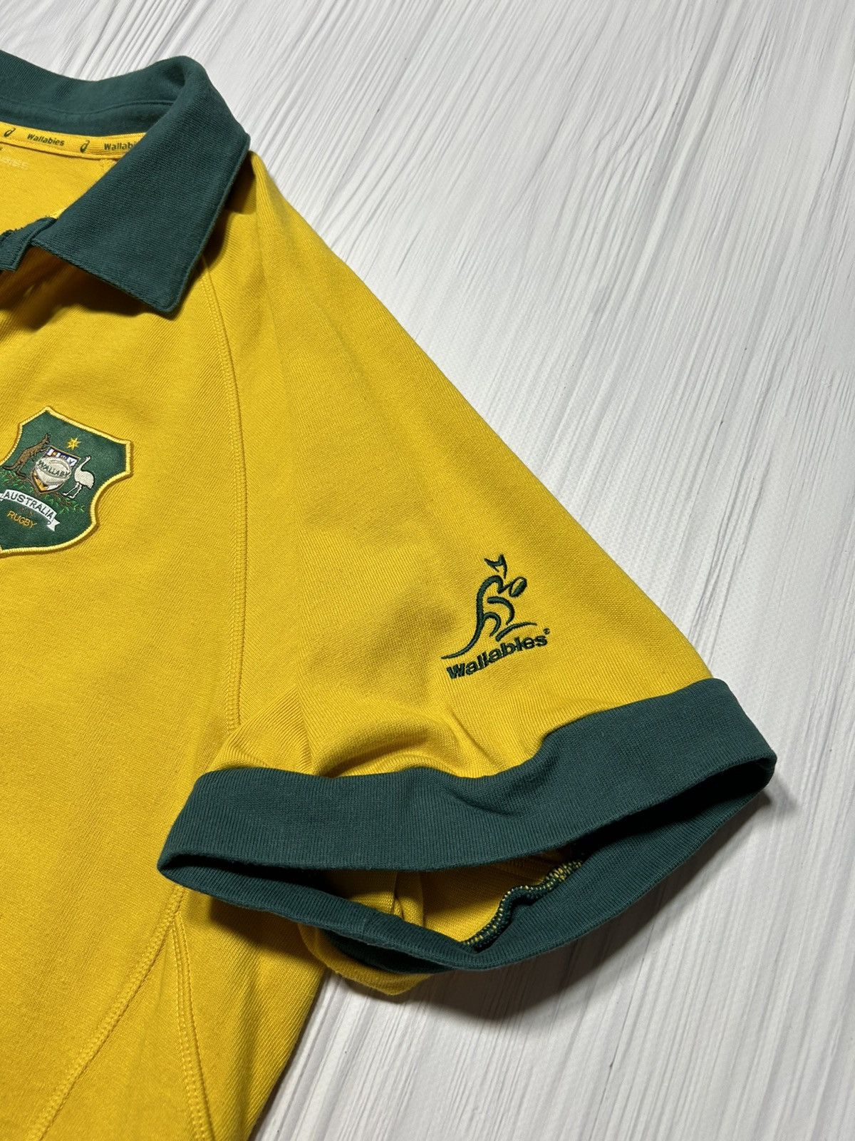Asics Wallabies Asics Australia Rugby World Cup Japan 2019 Polo Size US XXL / EU 58 / 5 - 4 Thumbnail