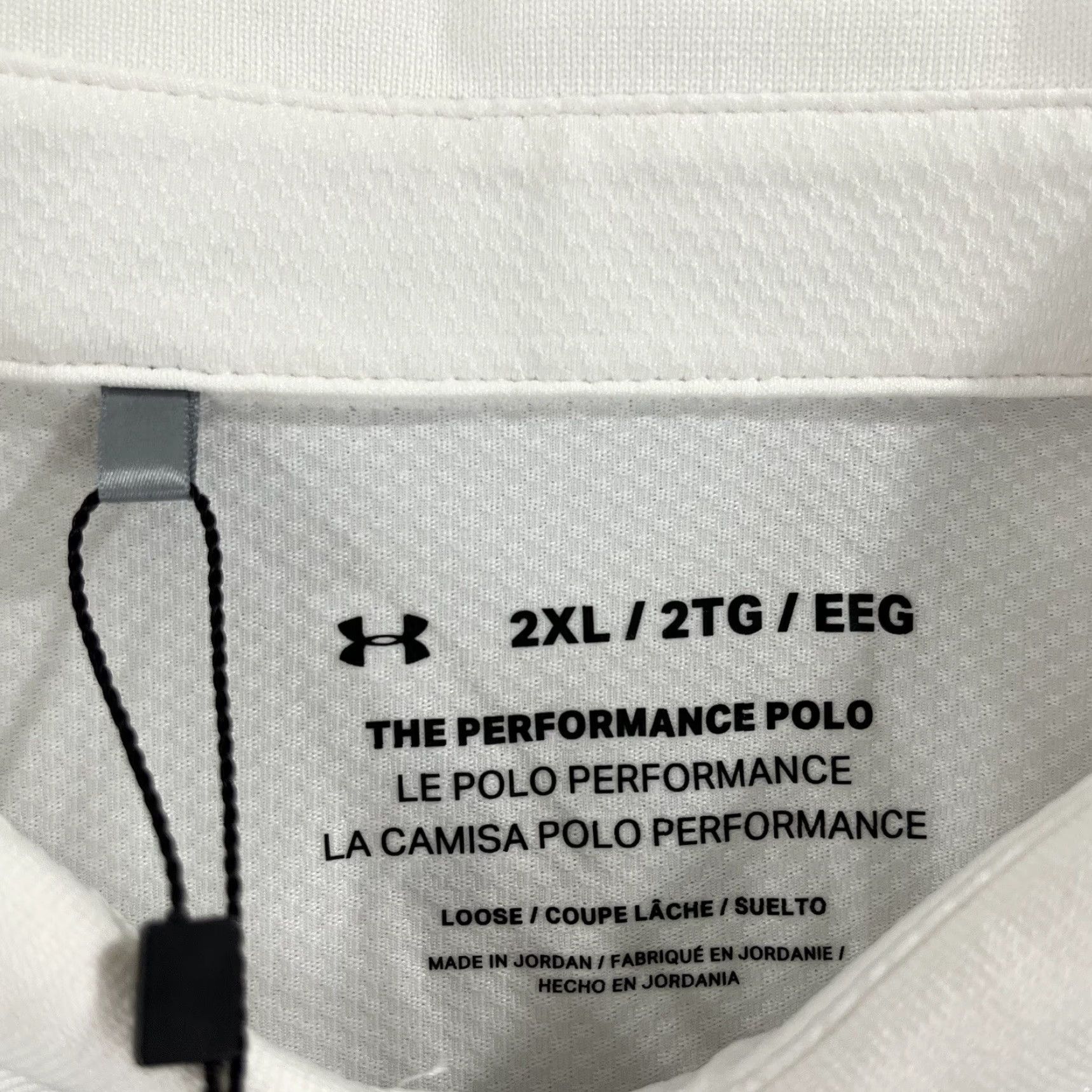 Under Armour Under Armour Polo Shirt Mens 2XL White Stretch Sport S/S NEW Size US XXL / EU 58 / 5 - 3 Thumbnail
