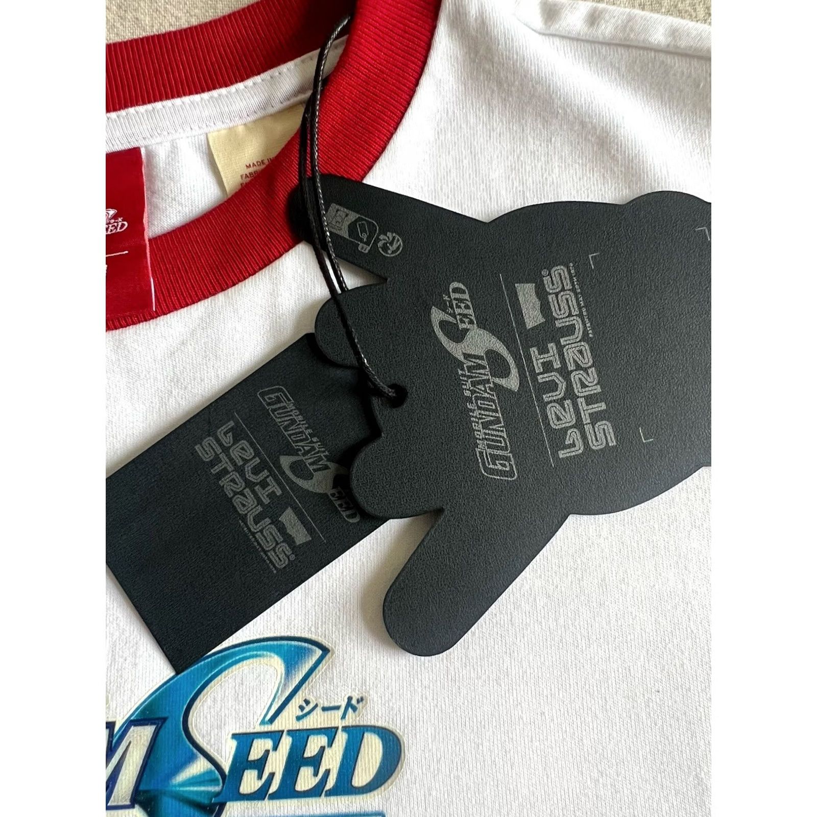 Levi's Levi’s Gundam Seed T-Shirt L-XL Ringer Anime Boxy Fit Rare Sold Out BNWT New Tag Size US L / EU 52-54 / 3 - 5 Thumbnail