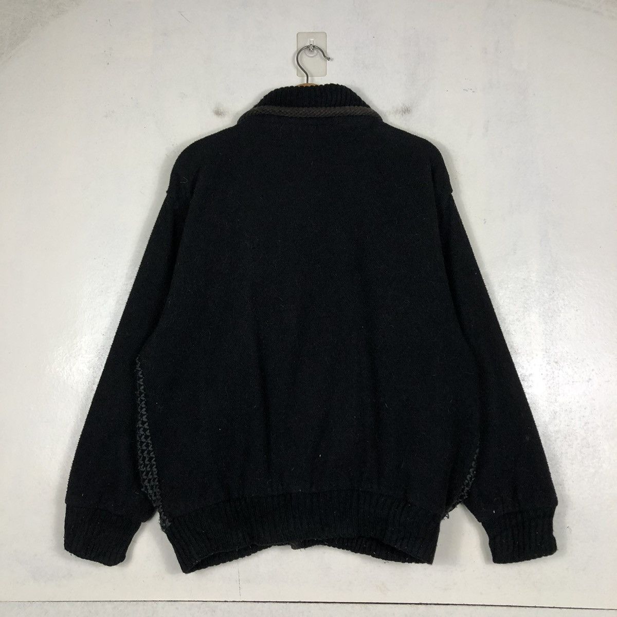 Japanese Brand × Vintage 📌VINTAGE BOMBER JACKET KNIT RUDOLF VALENTINO Size US M / EU 48-50 / 2 - 9 Thumbnail