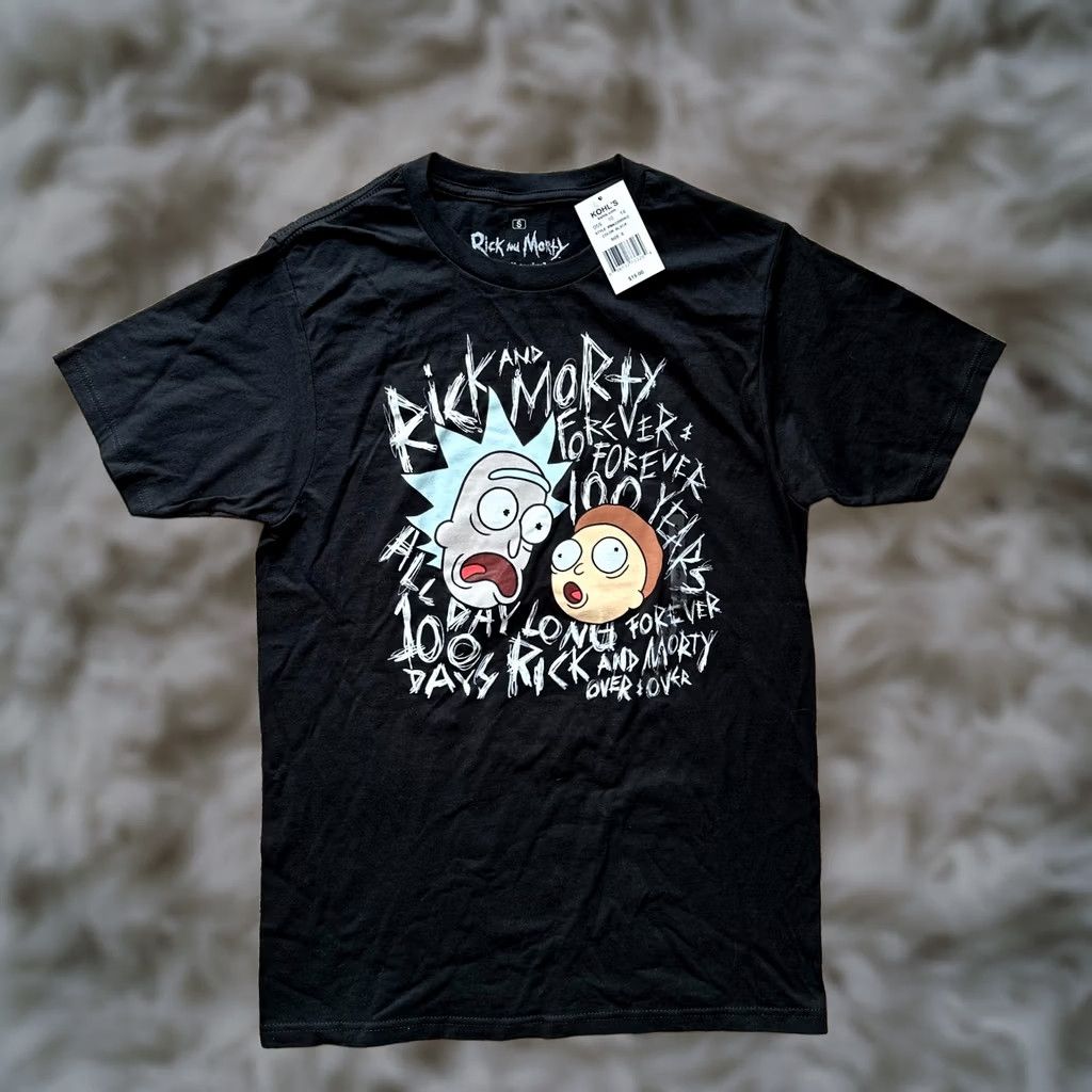 Vintage Rick & Morty Shirt Mens Small Black Short Sleeve Crewneck Tee Adult Swim Pullover NWT Size US S / EU 44-46 / 1 - 1 Thumbnail