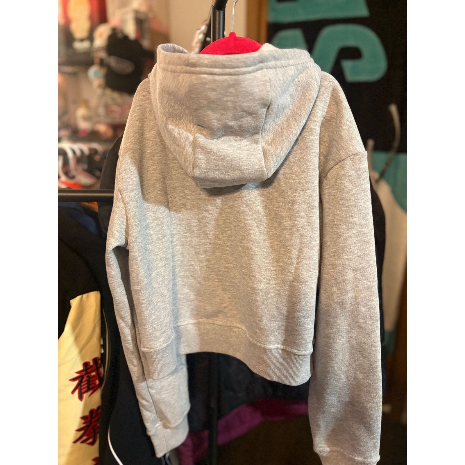 The North Face SZ L (12) - The North Face Girls Fleece Cropped Hoodie - NWT Size L / US 10 / IT 46 - 2 Thumbnail