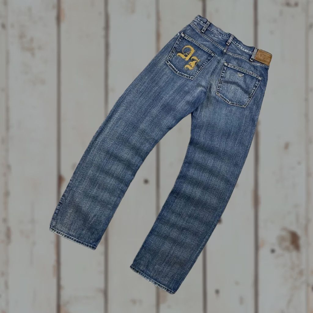 Armani × Vintage RARE EMPORIO ARMANI 90S VINTAGE FADED BIG LOGO