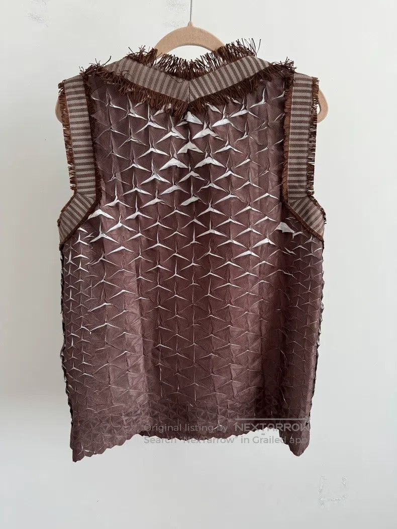 Issey Miyake Issey Miyake Brown Tank Top Size M / US 6-8 / IT 42-44 - 2 Thumbnail