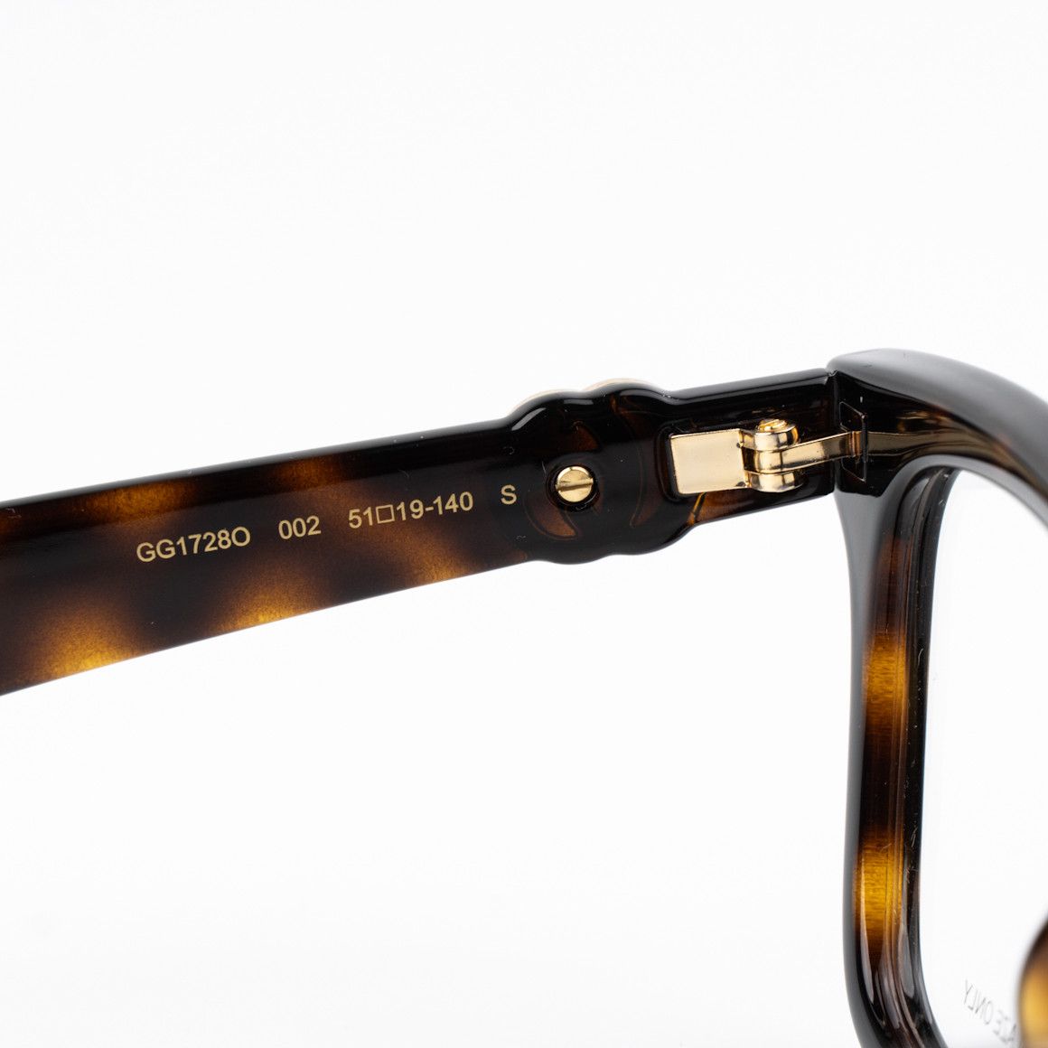 Gucci NEW Gucci GG1728O 002 Havana Square Women Eyeglasses Size ONE SIZE - 8 Thumbnail