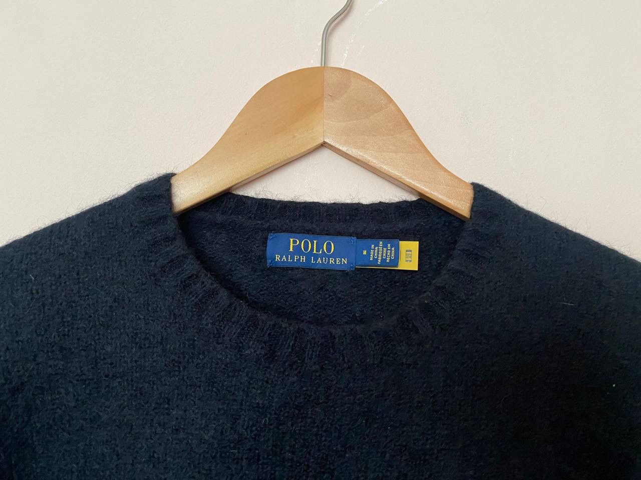 Polo Ralph Lauren Polo Ralph Lauren Sweater Black 100% Wool Crew Neck Mens M Size US M / EU 48-50 / 2 - 3 Thumbnail