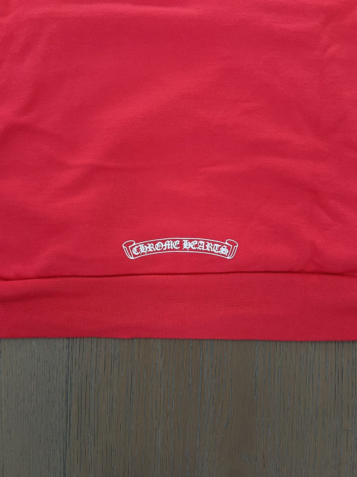 Chrome Hearts Chrome Hearts Red Scroll Logo Hoodie Size US L / EU 52-54 / 3 - 9 Thumbnail