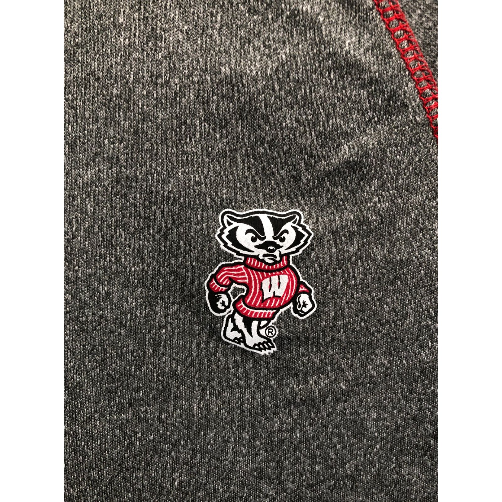 Vintage Wisconsin Badgers Shirt Womens Small Gray Long Sleeve 1/4 Zip Pullover Mock Neck Shirt Size S / US 4 / IT 40 - 2 Thumbnail