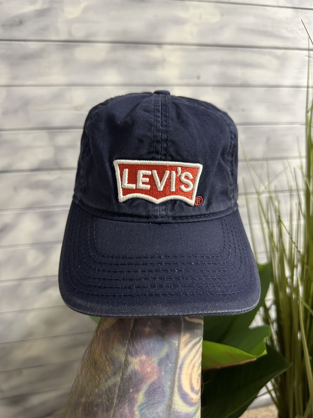 Levi's Rare Vintage Cap Levi’s Big Logo Y2K Style. Size ONE SIZE - 2 Thumbnail