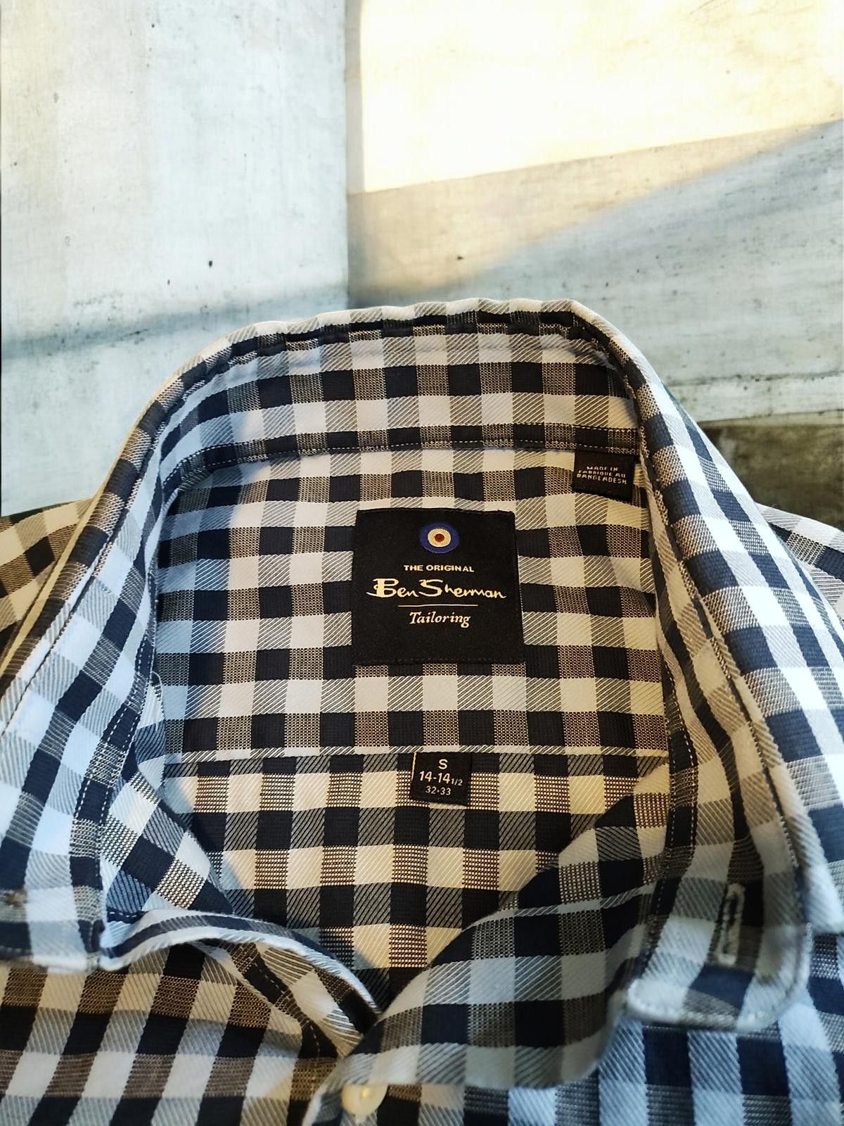 Ben Sherman Ben Sherman Men's Original Button-Up Shirt Small Blue Check Size US S / EU 44-46 / 1 - 6 Thumbnail