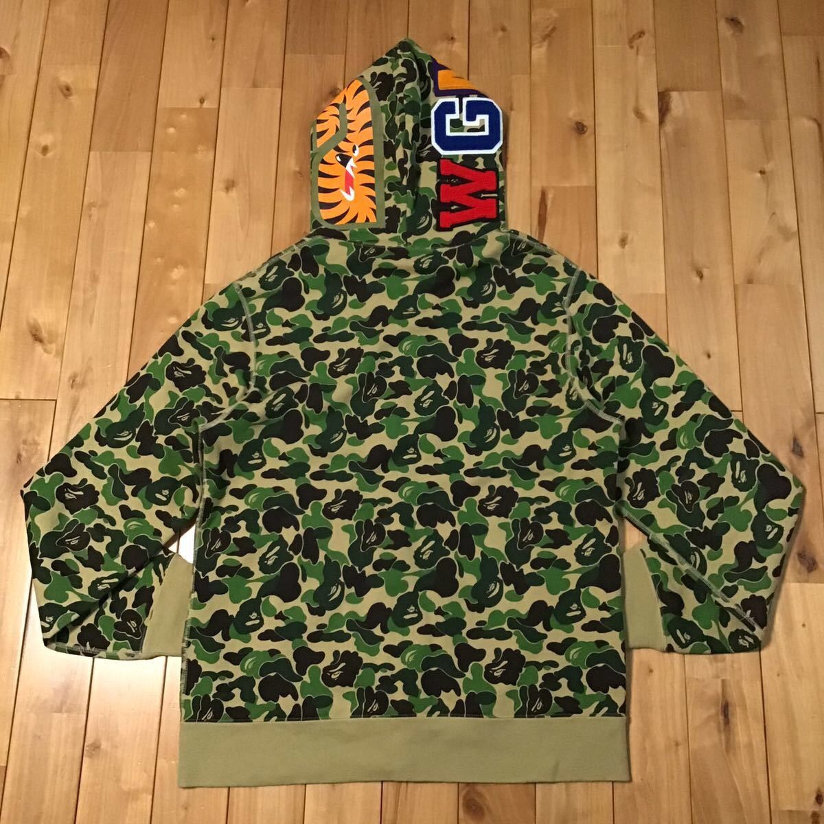 Bape BAPE ABC camo green shark full zip hoodie a bathing ape Size US XL / EU 56 / 4 - 2 Thumbnail