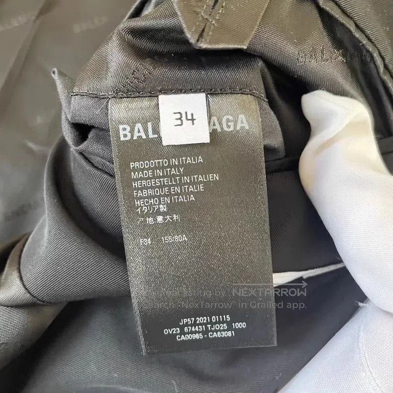 Balenciaga Balenciaga Black Logo Sleeve Blazer. Size US XS / EU 42 / 0 - 4 Thumbnail