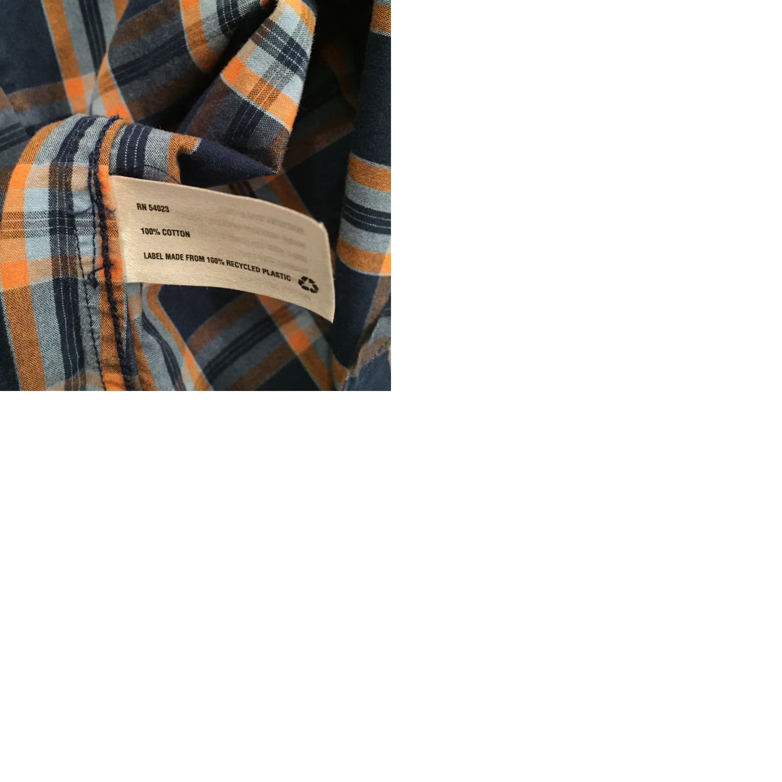 Gap Gap Button-Up Shirt Mens Medium Blue Orange Plaid Long Sleeve Casual Size US M / EU 48-50 / 2 - 9 Thumbnail