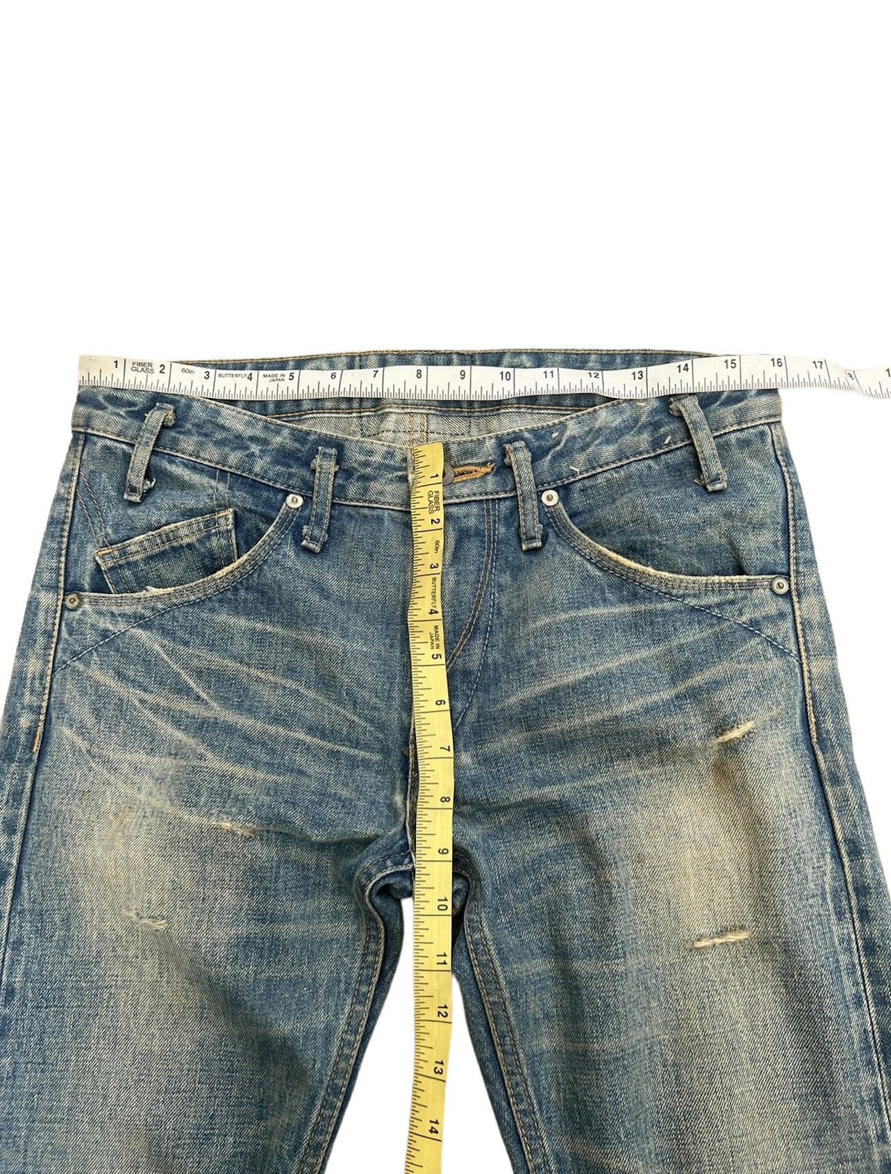Mr. Olive Mr. Olive Japan Mud Denim Selvedge Distressed Jeans Size US 29 - 3 Thumbnail