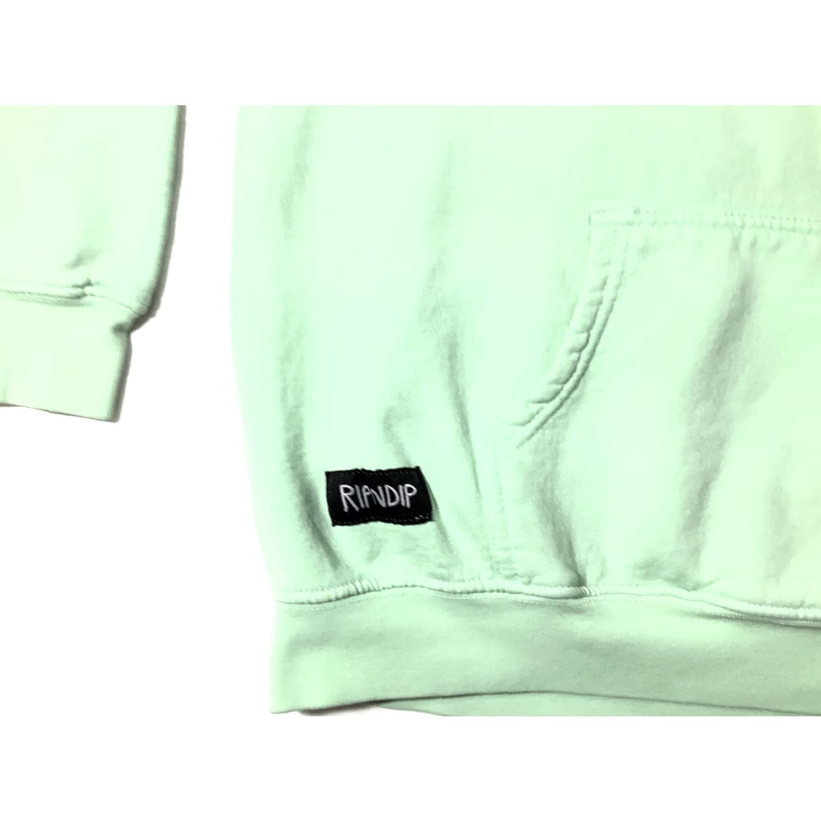 RIPNDIP RIPNDIP Hoodie Sweatshirt Mens XS Mint Green Must Be Nice Alien Cat Graphic Size US XS / EU 42 / 0 - 5 Thumbnail