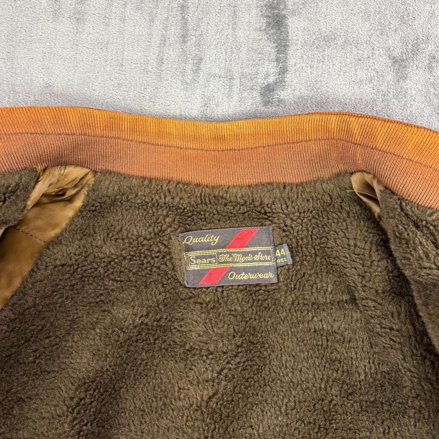 Sears VTG Sears The Men’s Store Corduroy Jacket Olive Green Lined Sherpa 44 Regular Size US S / EU 44-46 / 1 - 6 Thumbnail