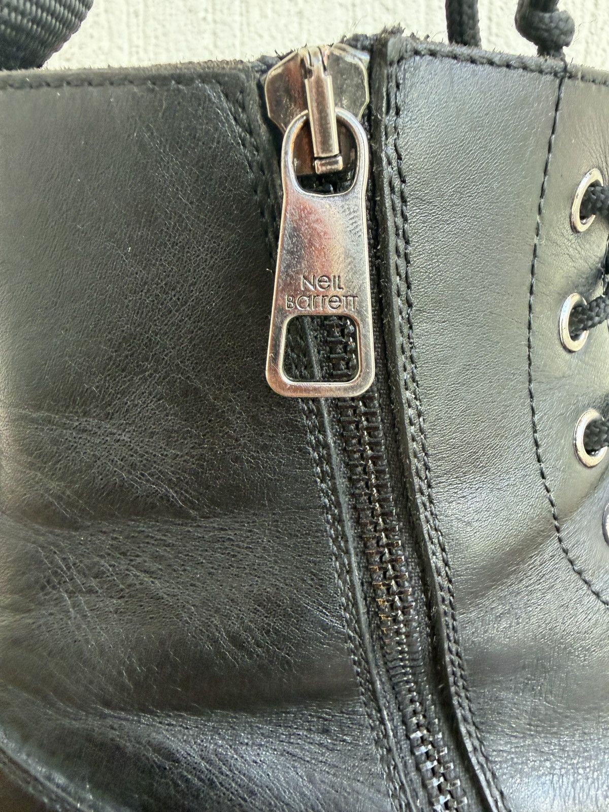 Neil Barrett Fw15 pierced punk boot like Balenciaga strike boots Size US 9 / EU 42 - 15 Thumbnail