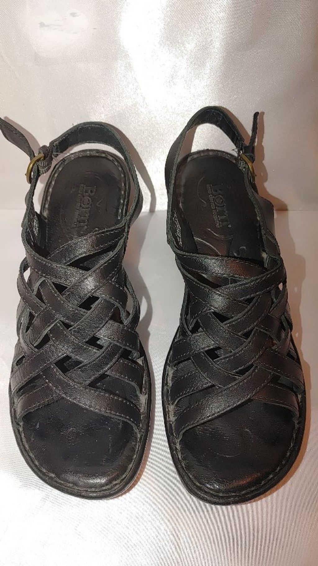 Born Born Leather Strappy Sandals Size 8 Size US 8 / IT 38 - 5 Thumbnail