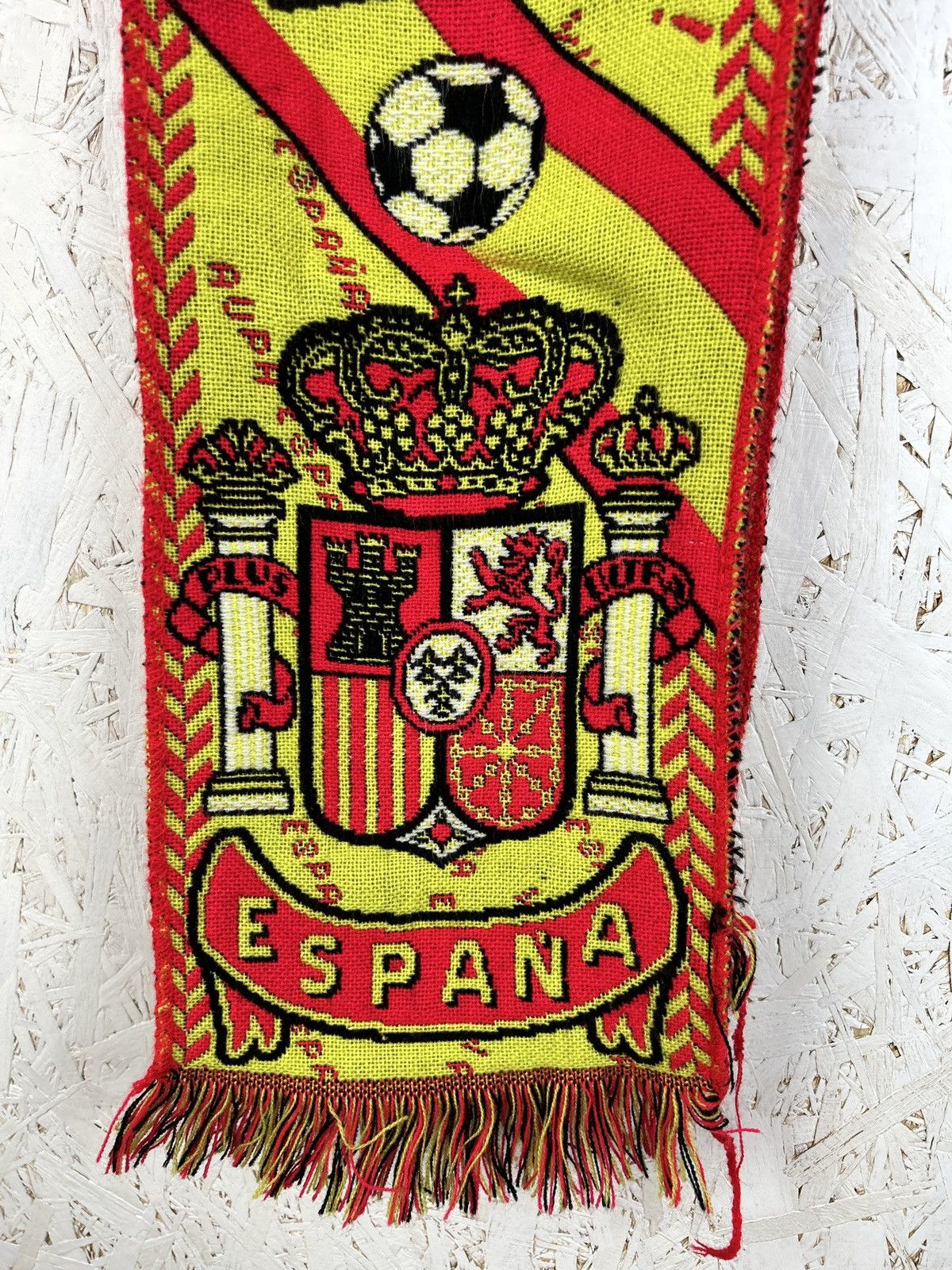Vintage 90s Vintage Spain Espana RSFF Soccer Fanwear Scarf Size ONE SIZE - 3 Thumbnail