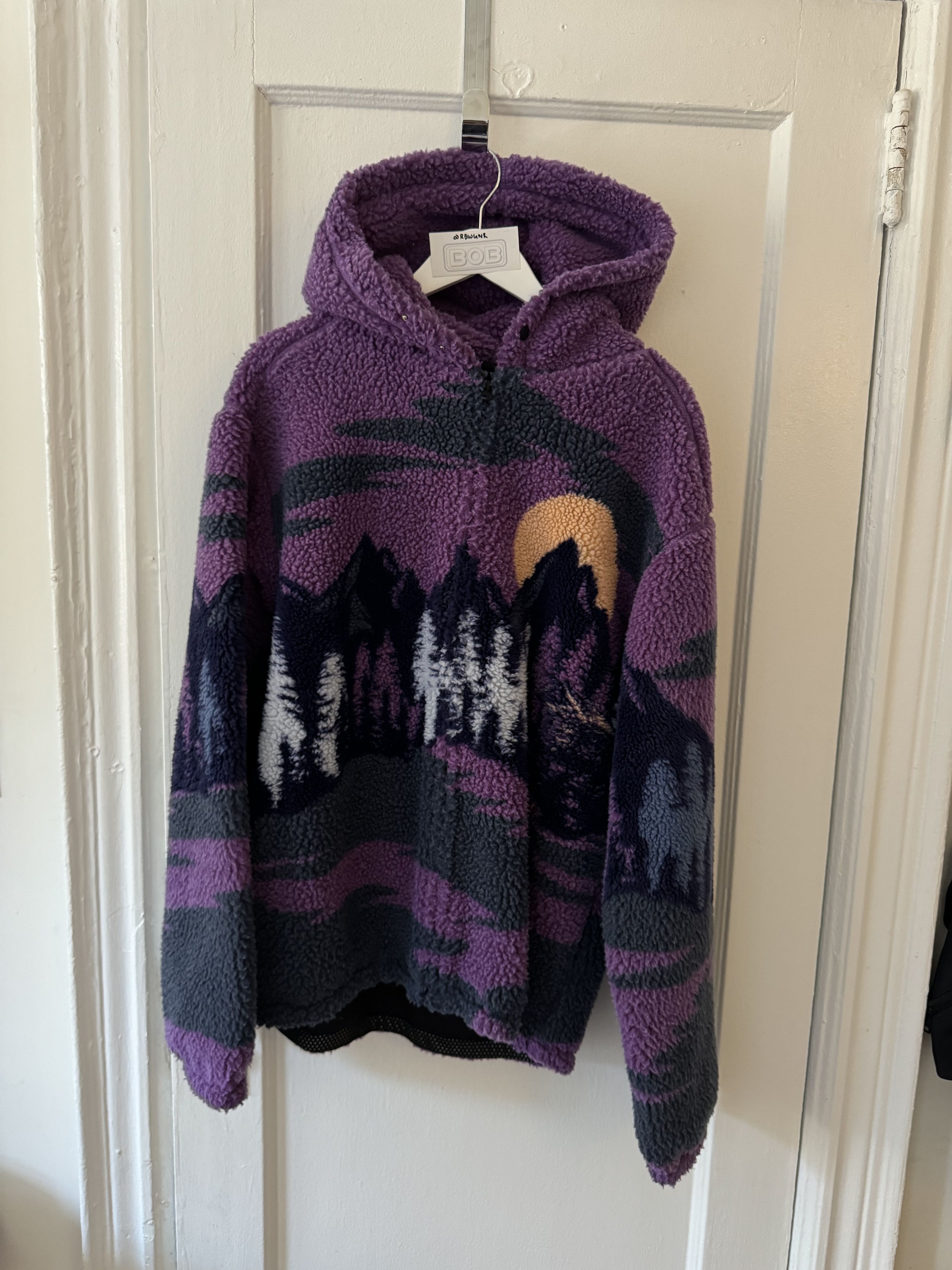 Palace Palace Palaska Fleece Purple Jacket | Grailed