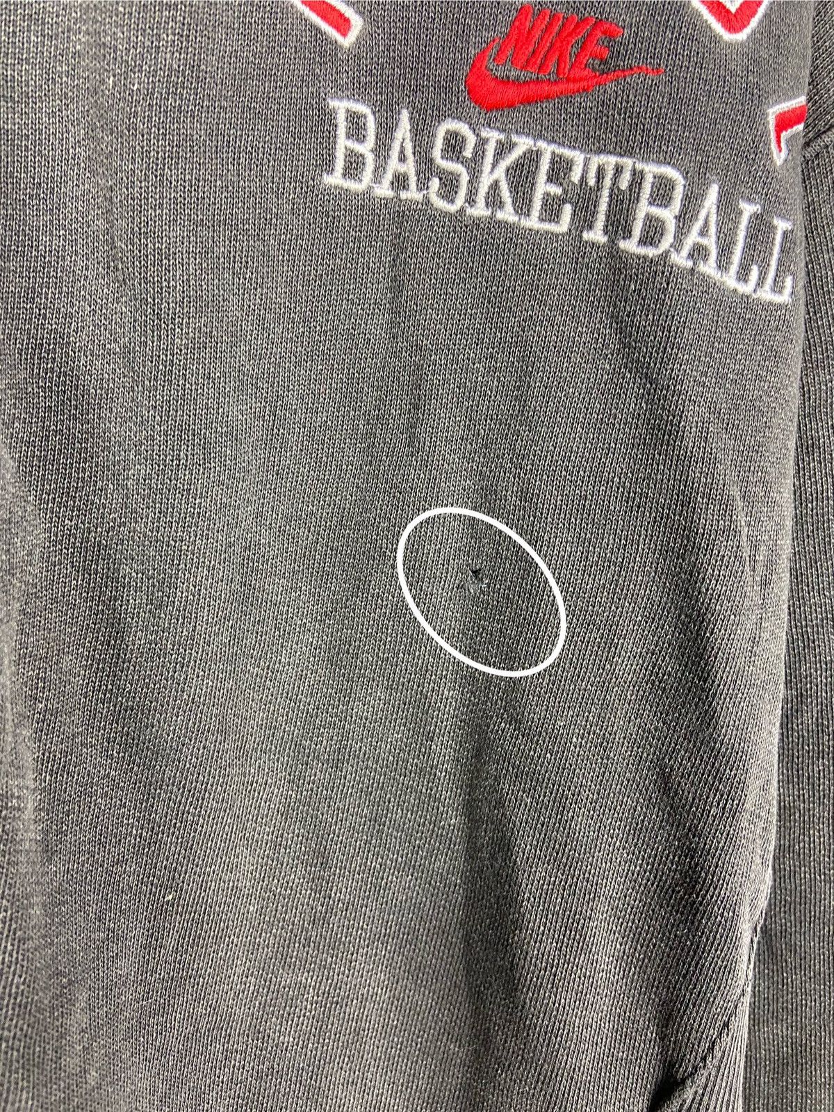Nike × Vintage Vintage 90 s Nike Force Basketball Zip Hoodie Hooded Faded Size US L / EU 52-54 / 3 - 10 Thumbnail