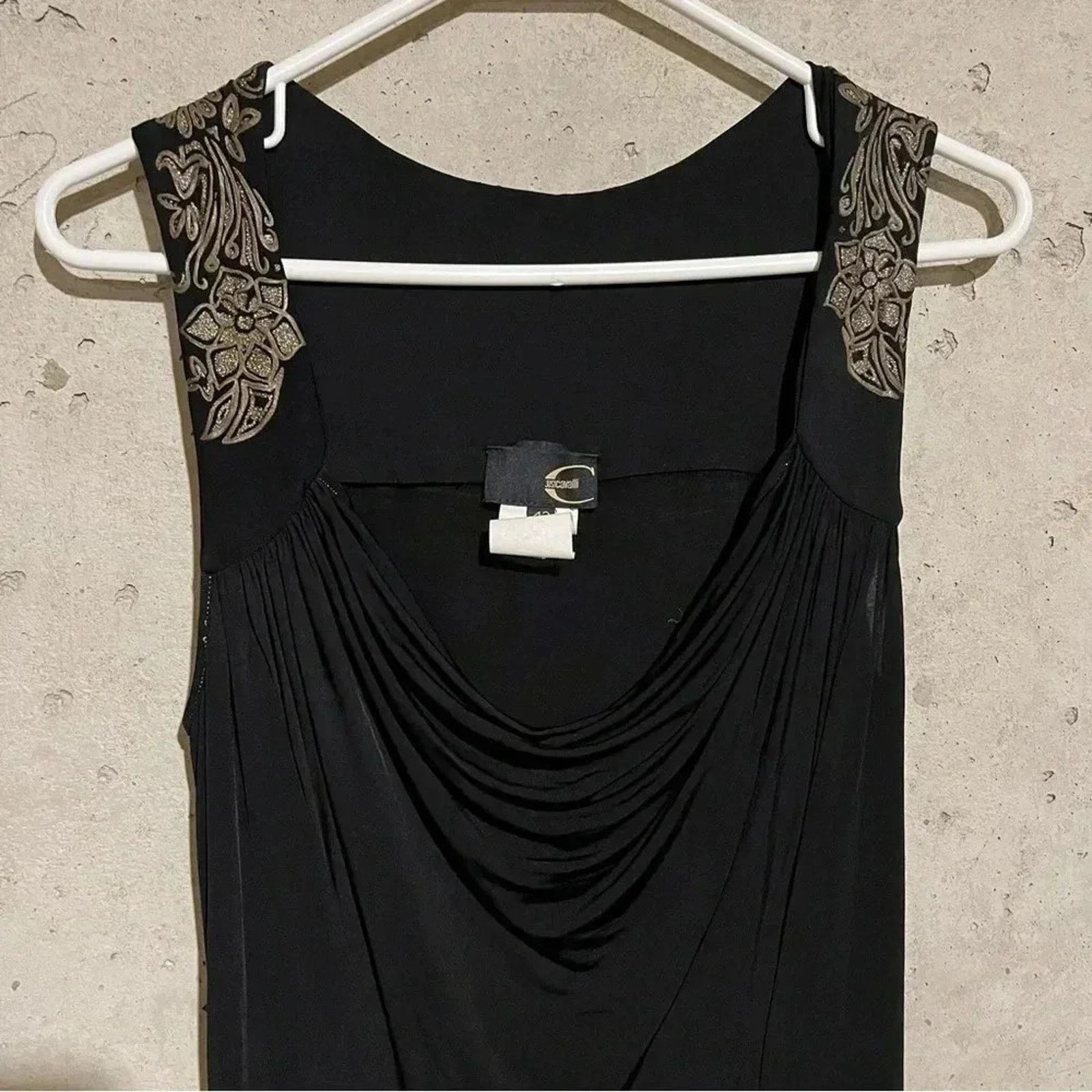 Just Cavalli Just Cavalli Midi Dress Sz 42 Black Y2K Sleeveless Size M / US 6-8 / IT 42-44 - 2 Thumbnail