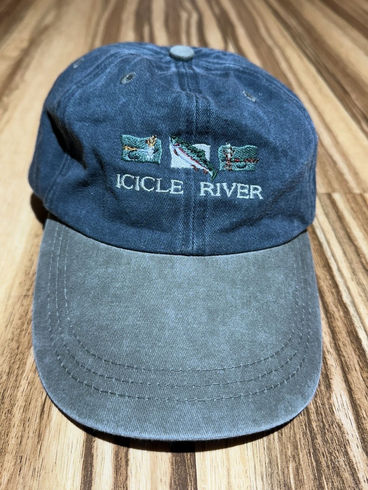 Other Vintage Icicle River Tackle Fish River Blue/Green Cap Size ONE SIZE - 2 Thumbnail