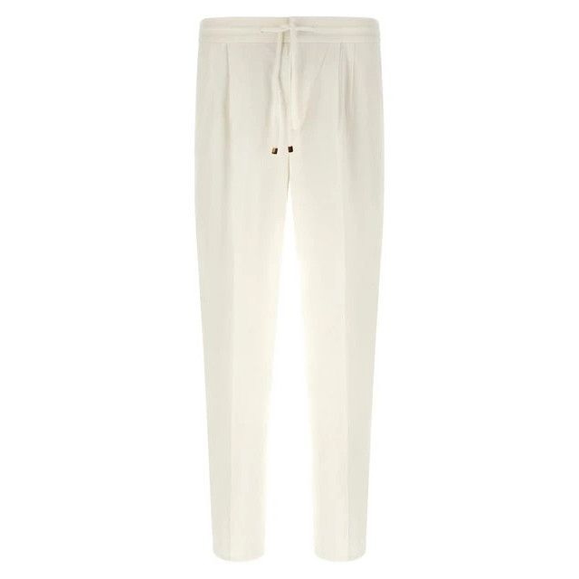 Brunello Cucinelli BRUNELLO CUCINELLI Snow Linen Trousers New & Authentic (Men' Size US 34 / EU 50 - 1 Thumbnail