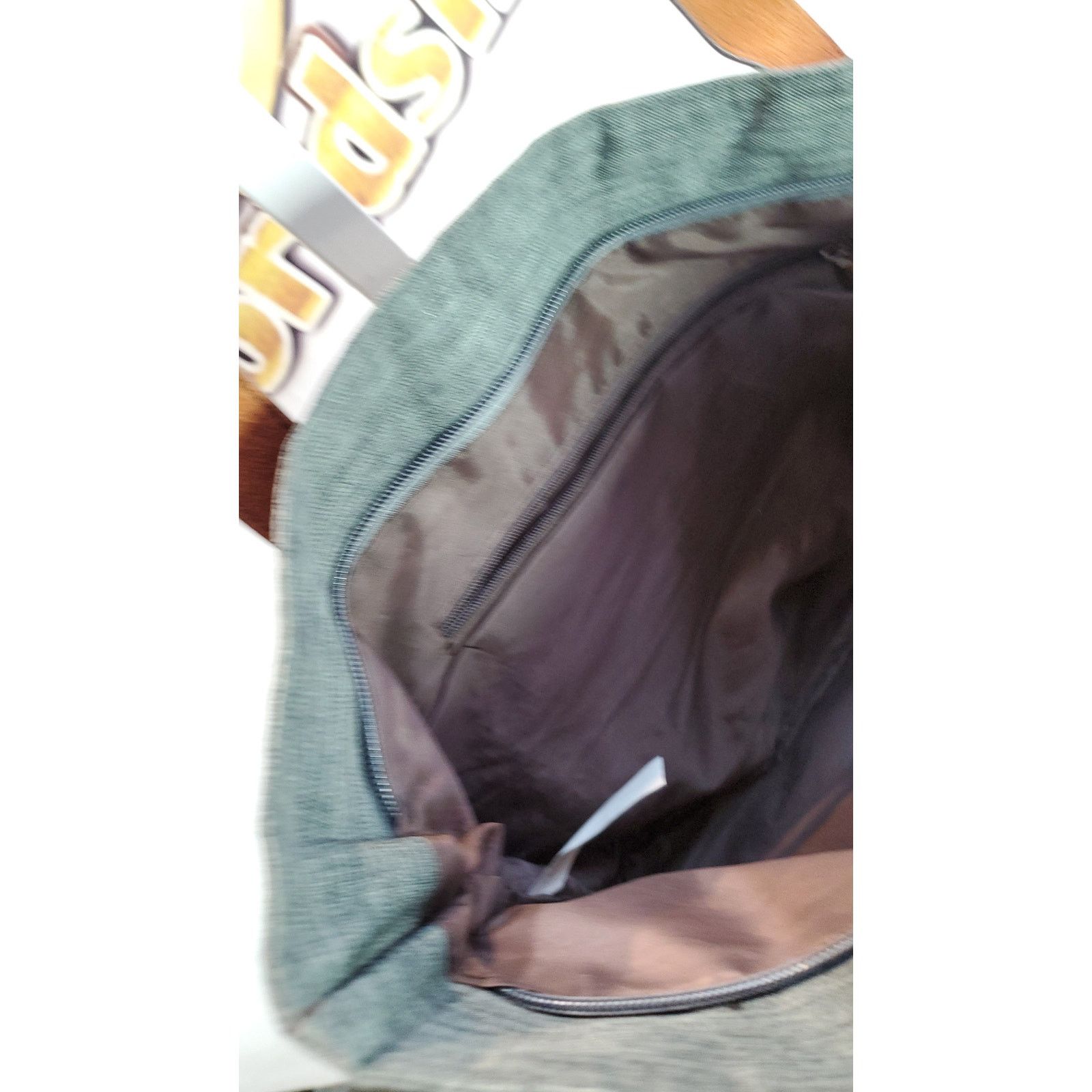 Other Aleah Wear Green White Gray Tote Bag Size ONE SIZE - 6 Thumbnail