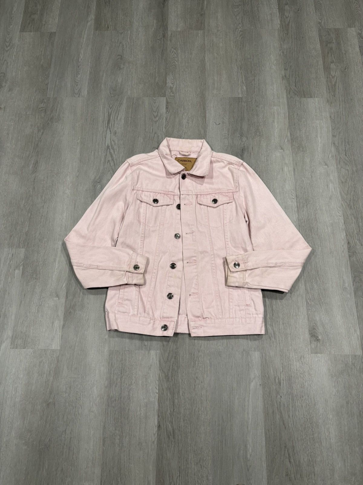 Carbon Light Pink Denim Jacket Size US S / EU 44-46 / 1 - 1 Thumbnail