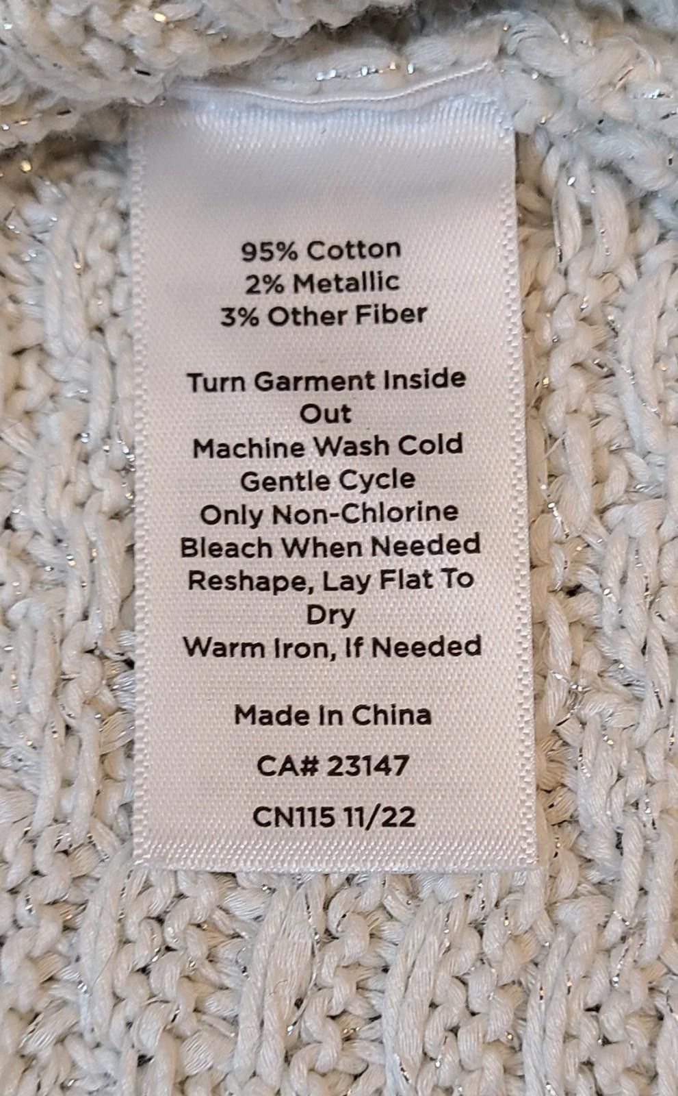 Designer Talbots Textured Knit Coatigan Women's Size SP Oversized Size M / US 6-8 / IT 42-44 - 7 Thumbnail