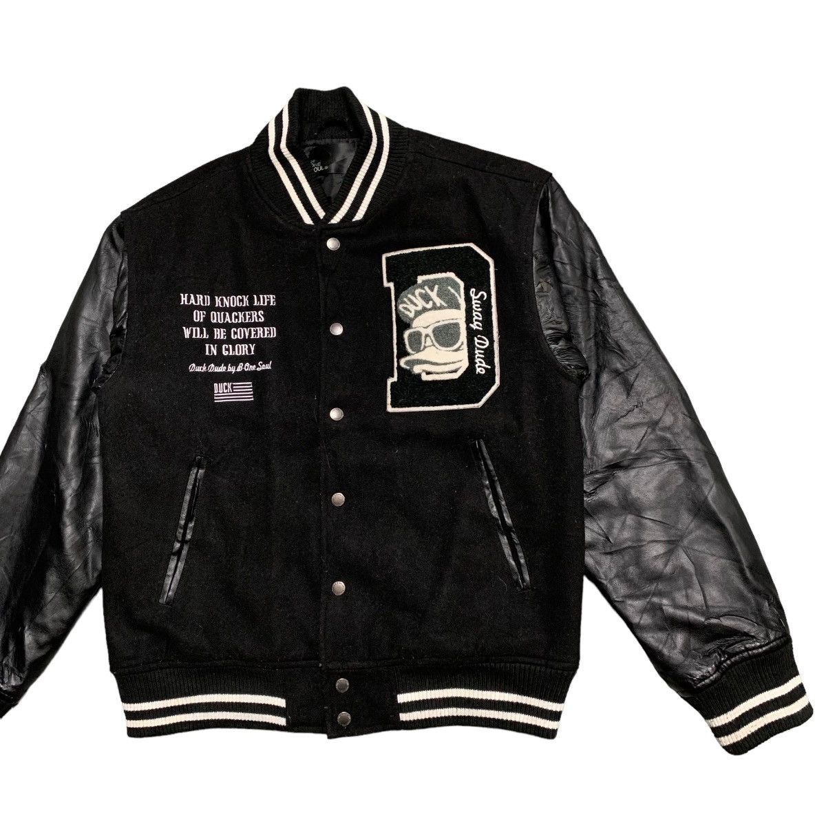 Japanese Brand B One Soul Duck Dude Quackers Varsity Jacket Size US M / EU 48-50 / 2 - 3 Thumbnail