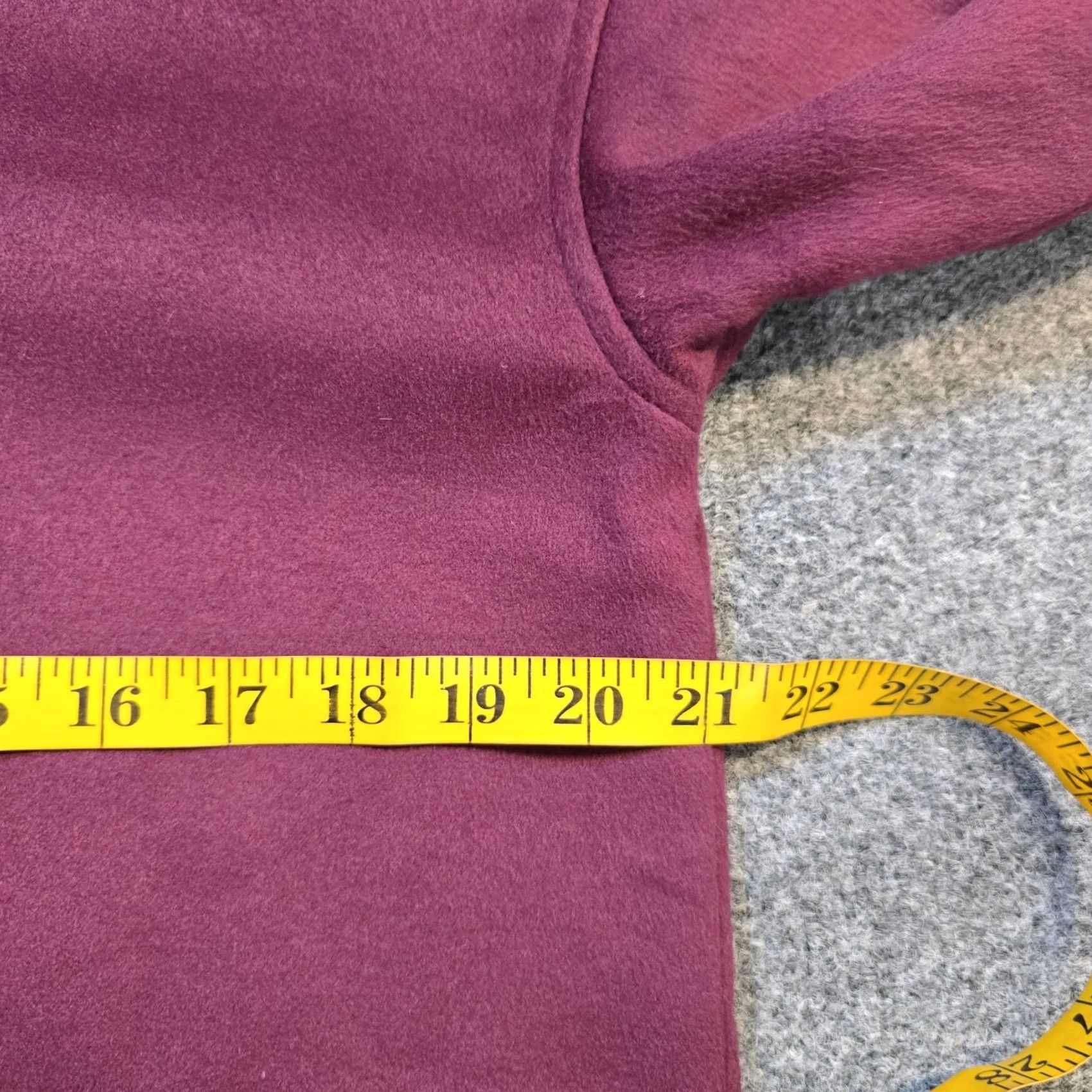 J. Jill J. Jill Womens Size S Red Burgundy Micro Fleece Button Long Capsule Size S / US 4 / IT 40 - 5 Thumbnail