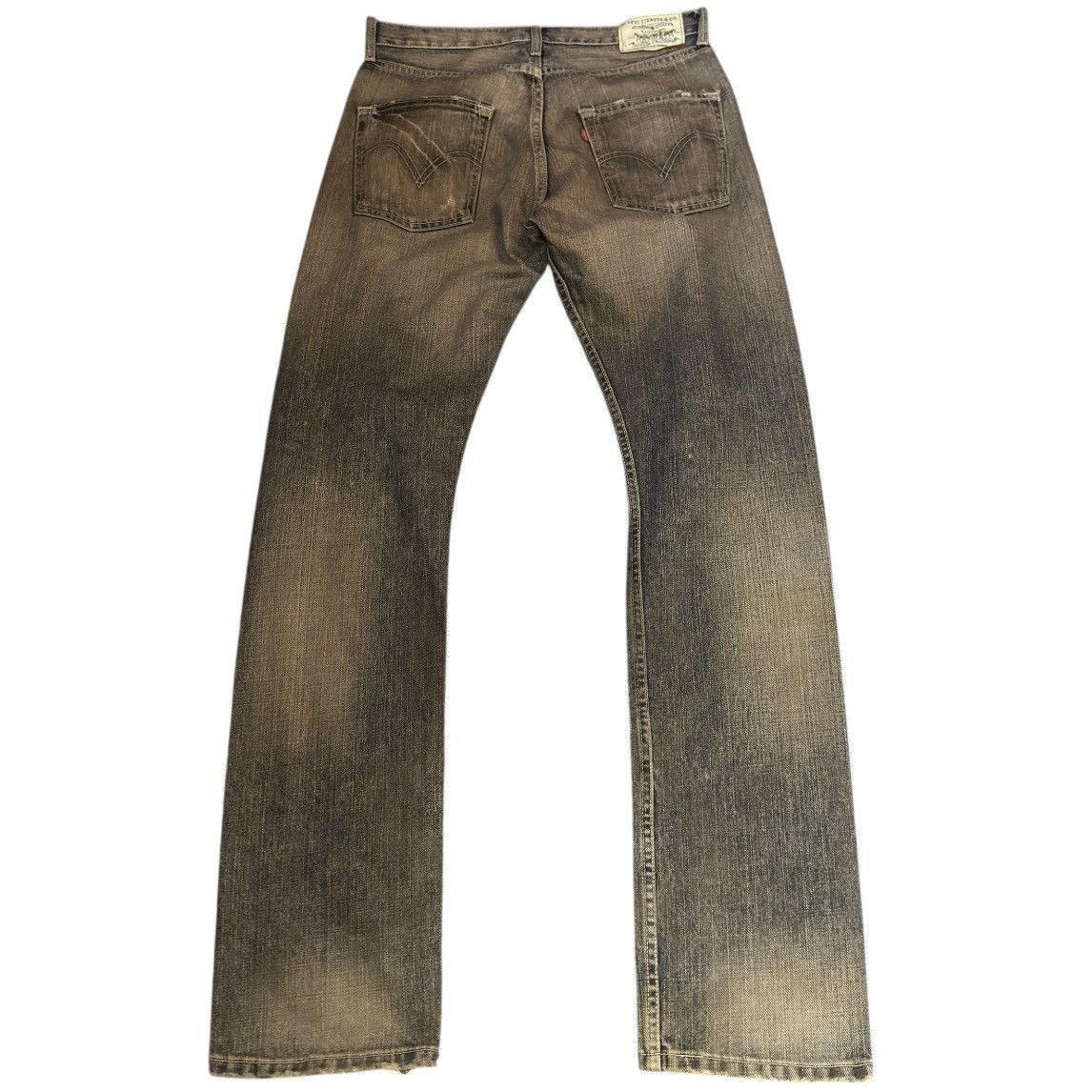 Engineered Garments × Levi's Vintage Y2K Levis 505 Statement Piece Mud Wash Grunge Denim Size US 32 / EU 48 - 2 Thumbnail