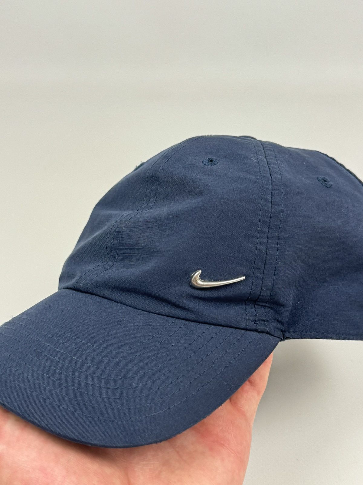 Vintage 2000s Vintage y2k Nike Metal Swoosh Baseball Cap Drill Size ONE SIZE - 8 Thumbnail