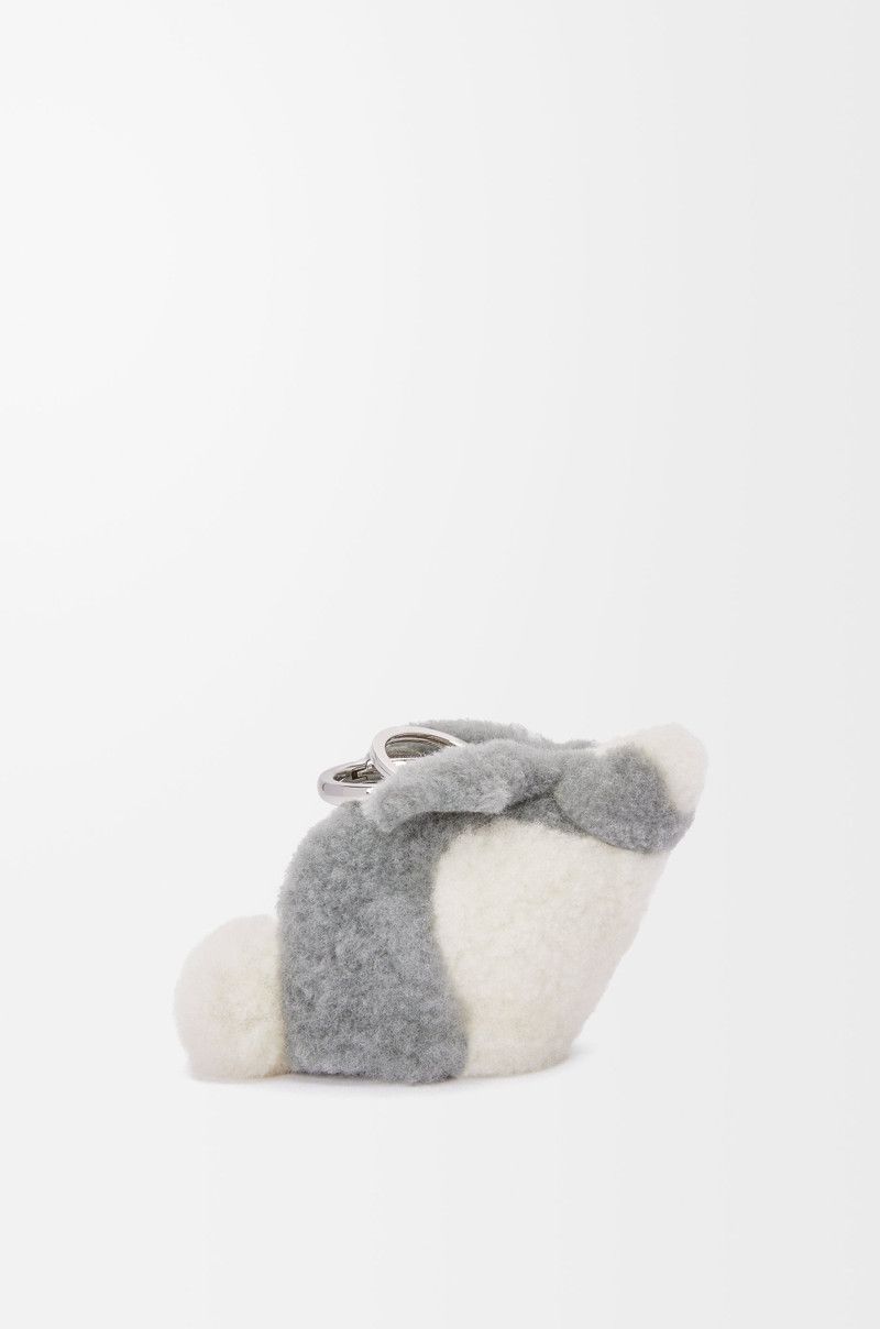 Loewe o1in1g0526 Size: OS / Bunny Coin Purse Charm in Shearling Size ONE SIZE - 1 Thumbnail