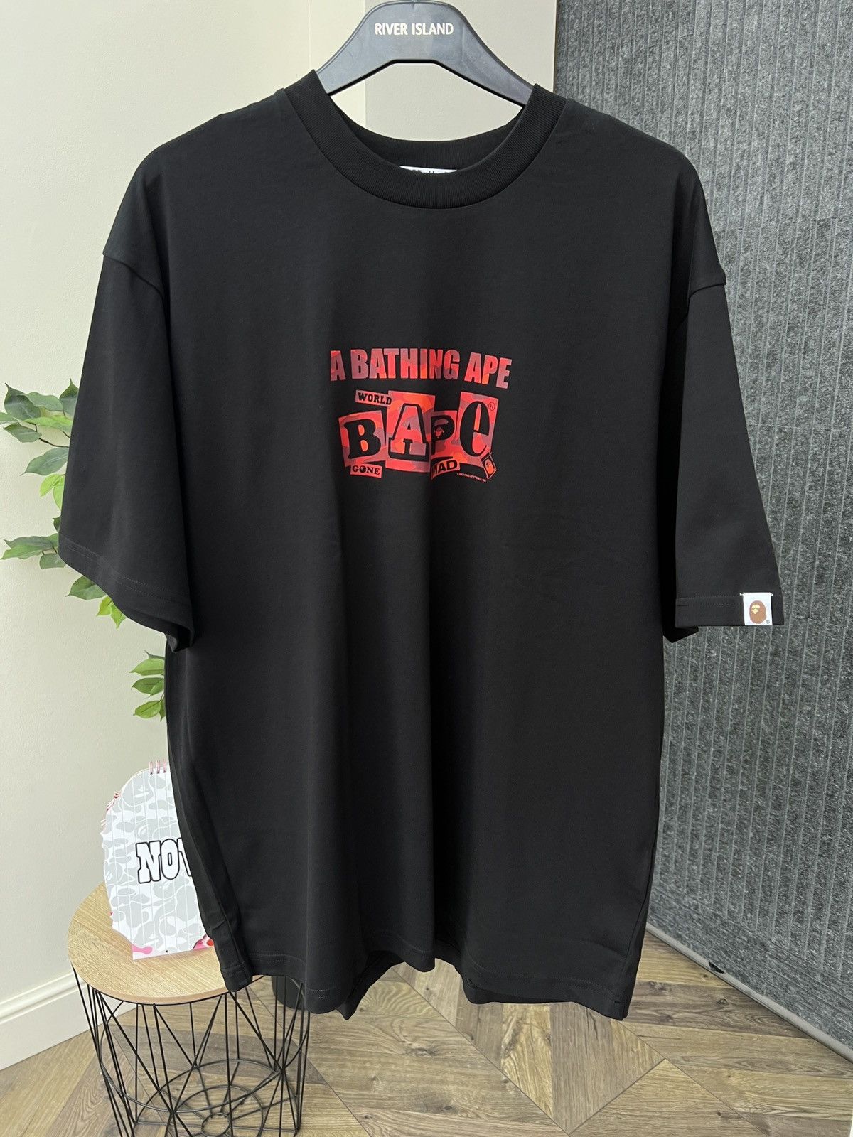 Bape Bape Text Graphic Tee Size US L / EU 52-54 / 3 - 2 Thumbnail