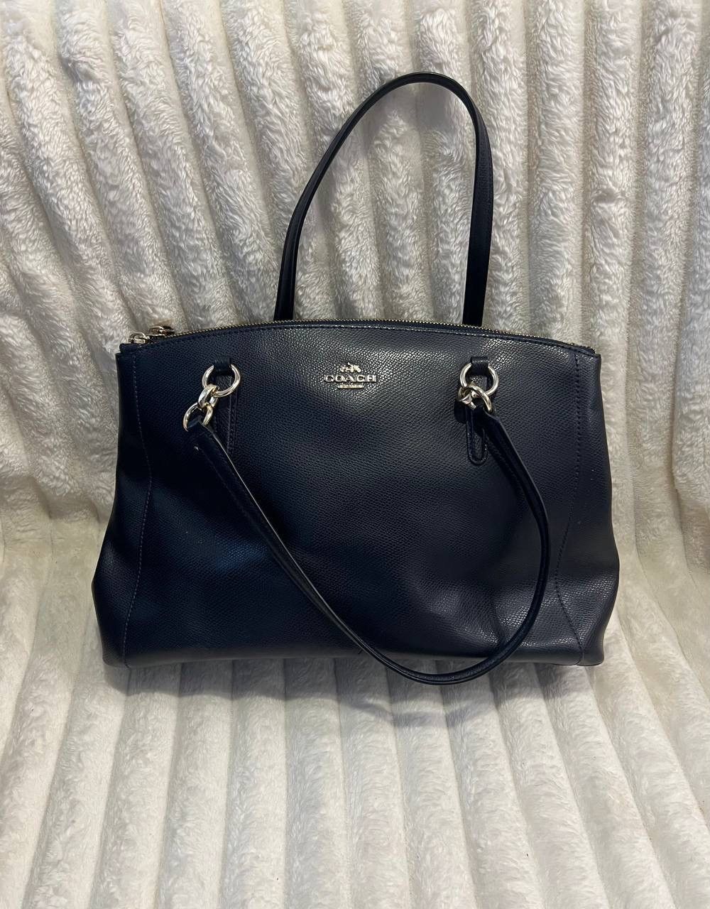 Coach Coach Black Blue Leather Large Size ONE SIZE - 5 Thumbnail