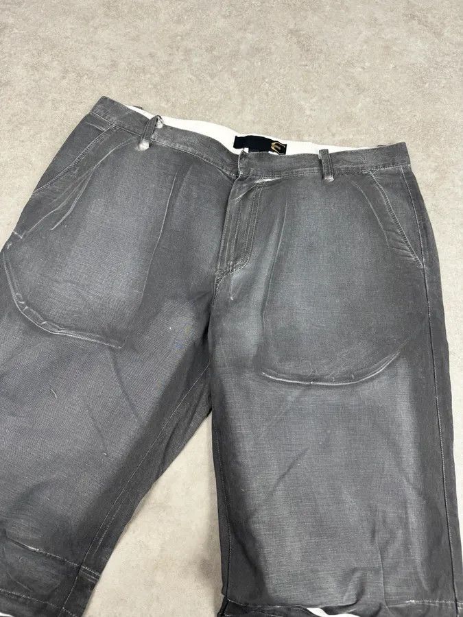 Just Cavalli 2000s Cavalli Grey Wax Washed Flared Pants Size US 34 / EU 50 - 6 Thumbnail