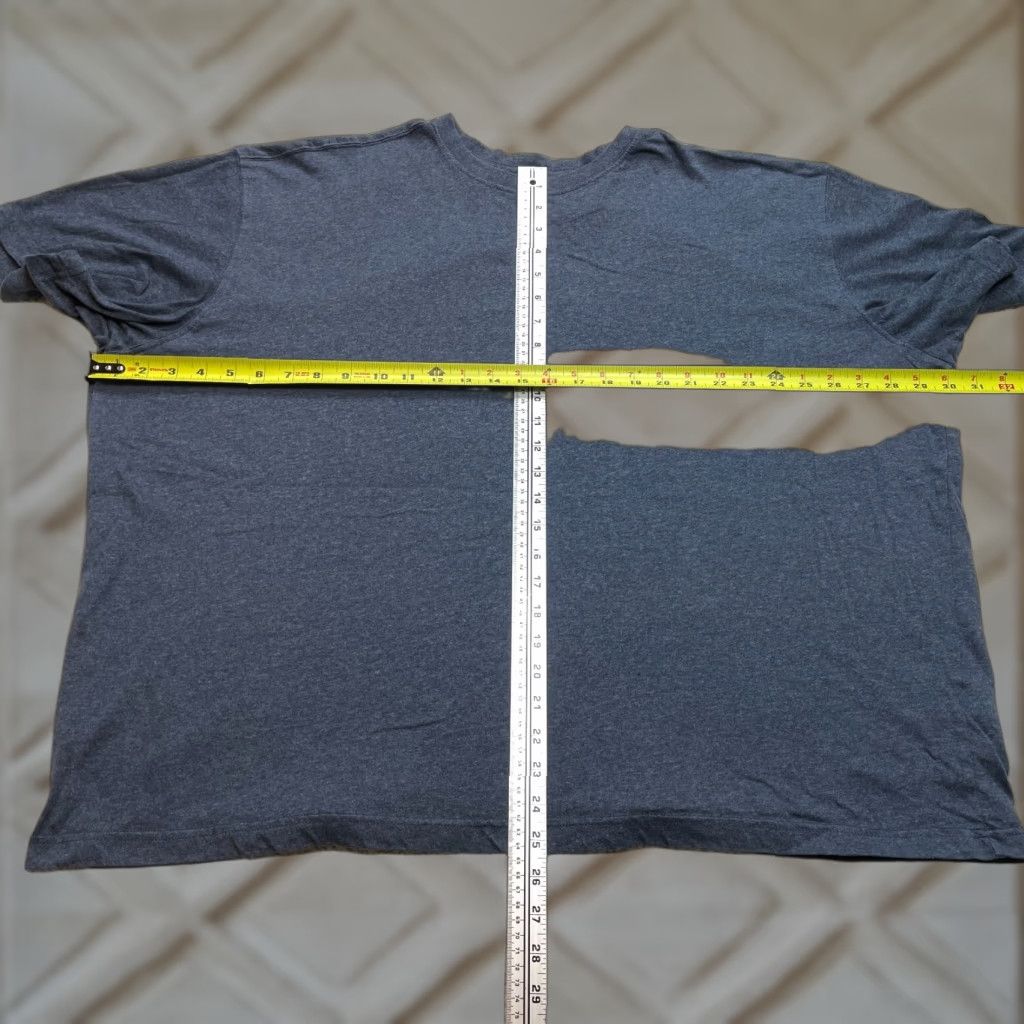 The Mountain Blue Mountain Shirt Mens 3XL Blue Short Sleeve Solid Cotton Crew Tee Adult Regular Men Size US XXL / EU 58 / 5 - 1 Thumbnail