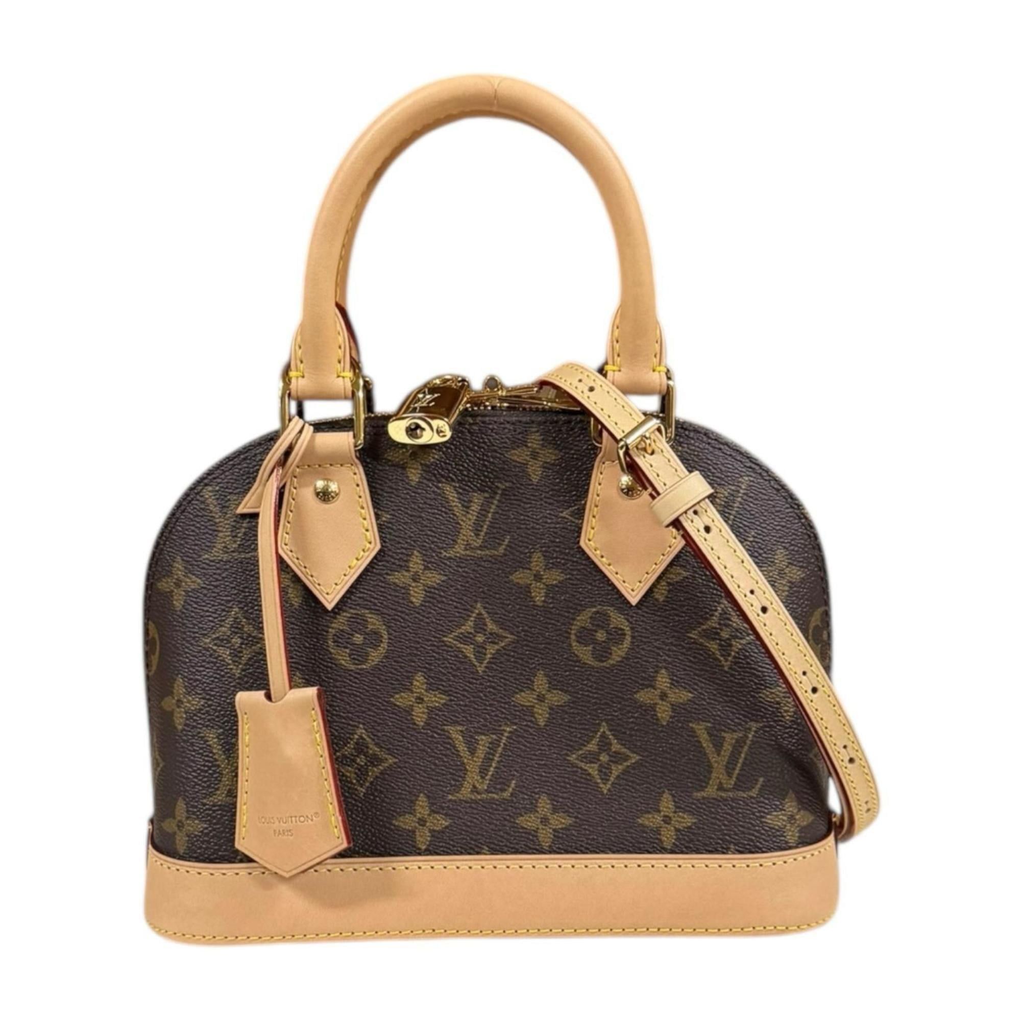 Pre-owned Louis Vuitton Alma BB Monogram Shoulder Bag in Canvas (M46990) Brown. Women's. 2-way.