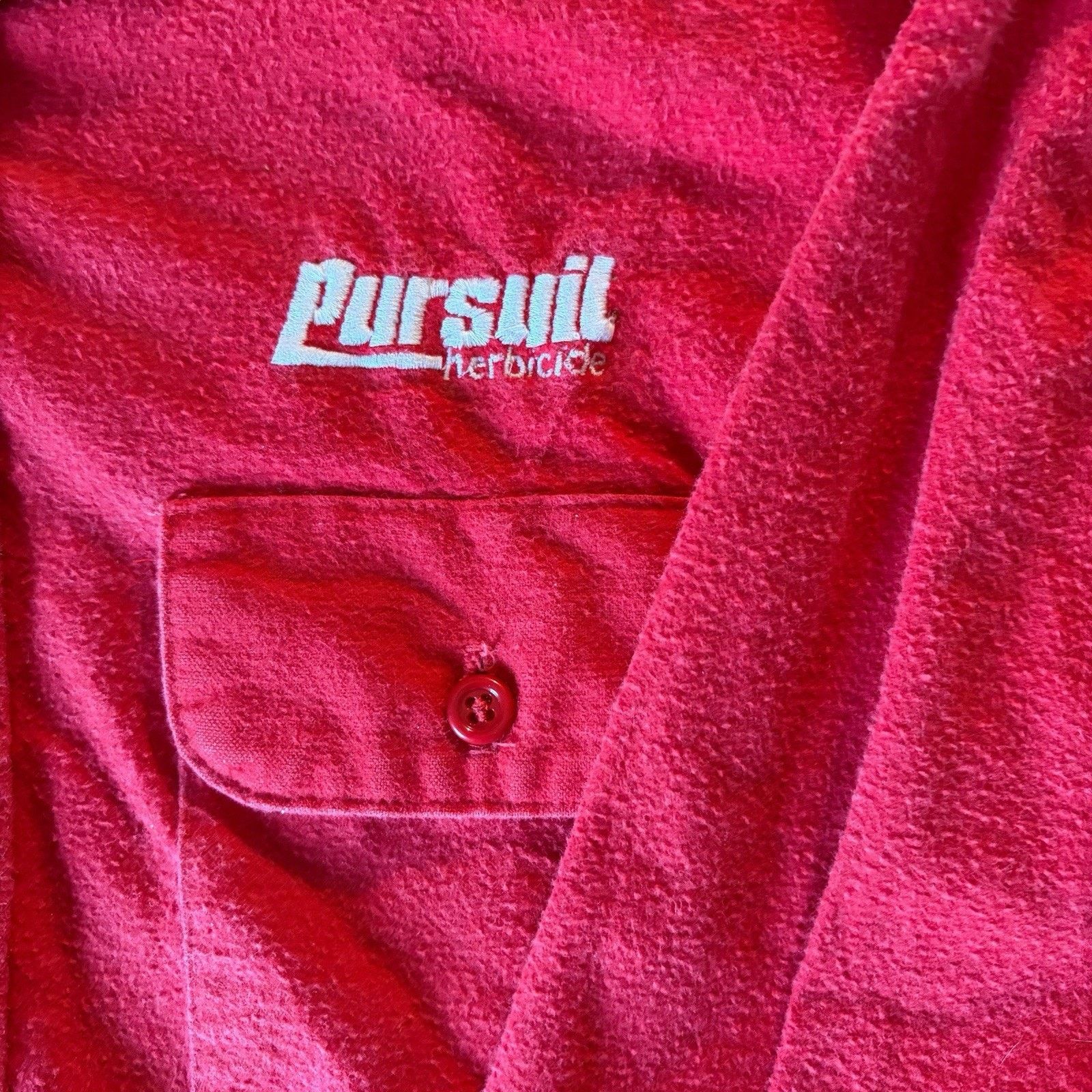 FiveBrother Vtg 80s FiveBrother Chamois Work Shirt Large 16 embroidered Size US L / EU 52-54 / 3 - 3 Thumbnail