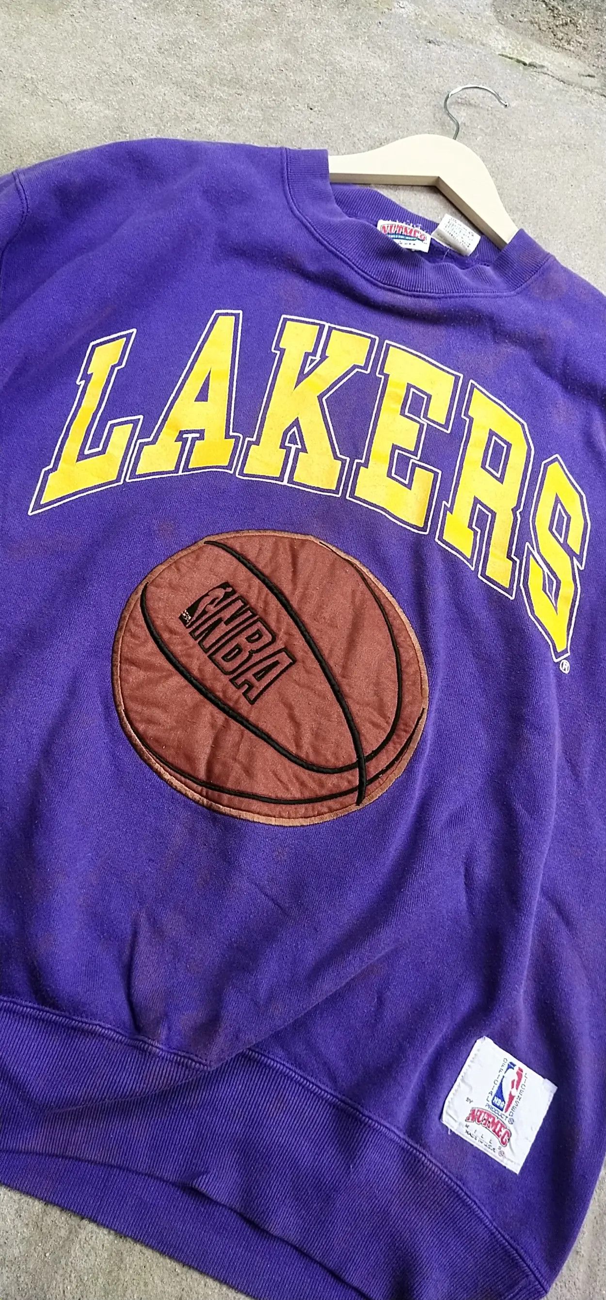 NBA × Nutmeg Final Drop True Vintage Lakers Nba Sweatshirt L Size US L / EU 52-54 / 3 - 6 Thumbnail