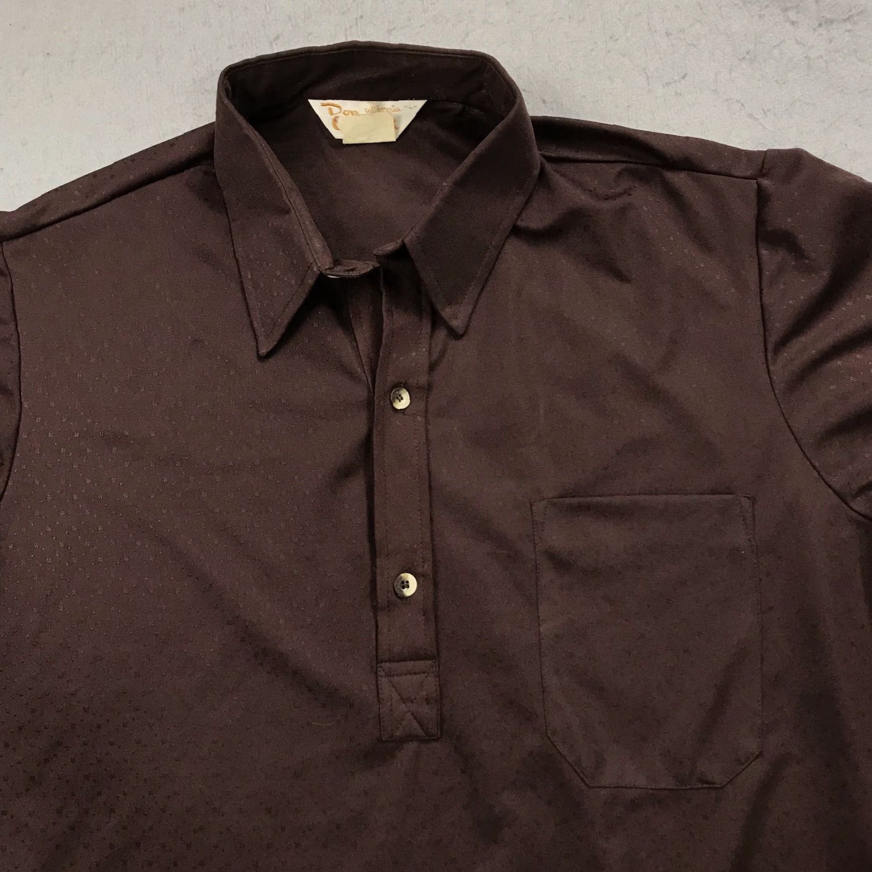 Vintage VINTAGE Don Giovanni Shirt Mens Large Brown California Disco Camp Collar 70s Size US L / EU 52-54 / 3 - 2 Thumbnail