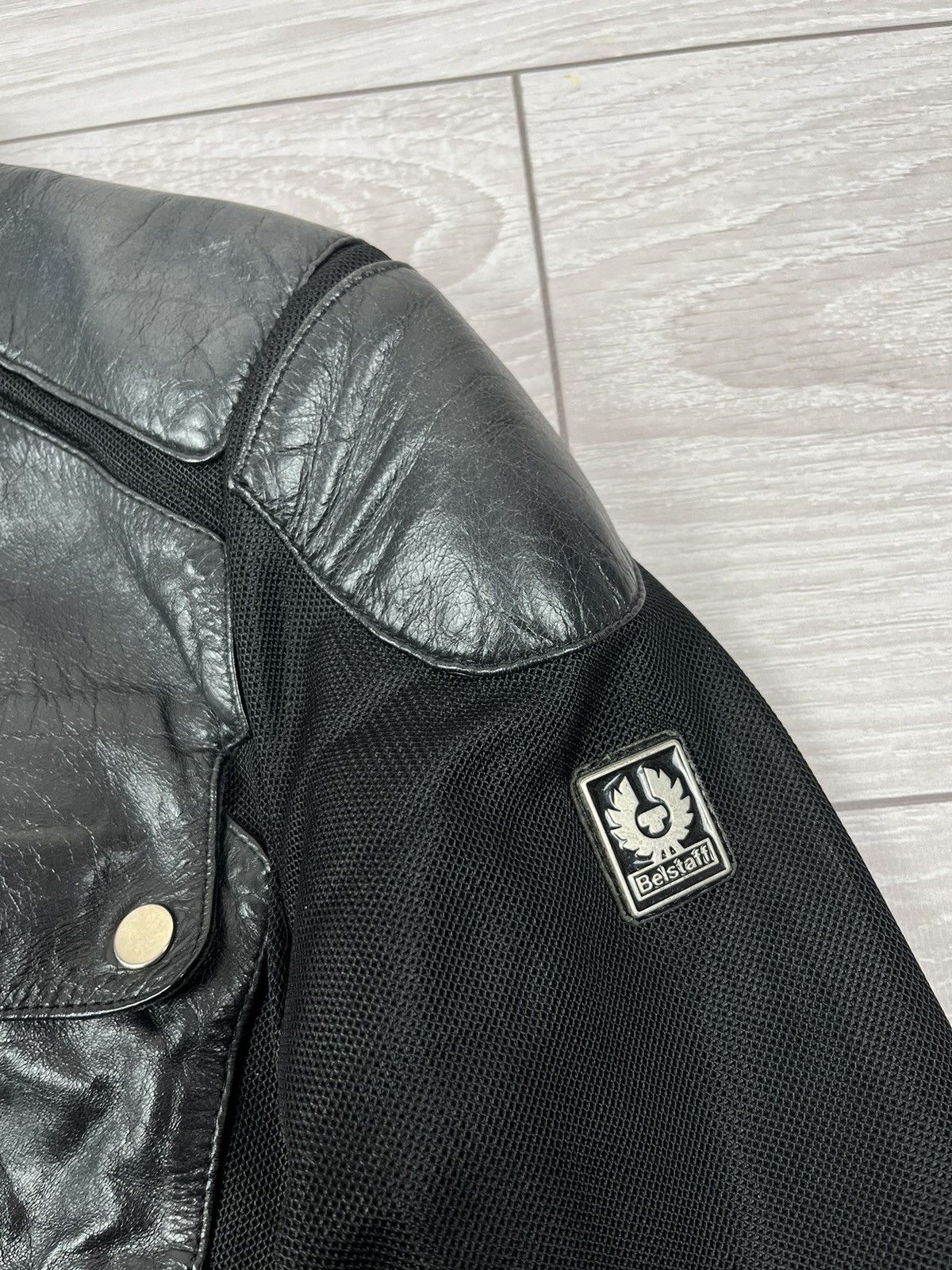 Belstaff Belstaff Vintage Black Leather Biker Moto Jacket Size M / US 6-8 / IT 42-44 - 9 Thumbnail
